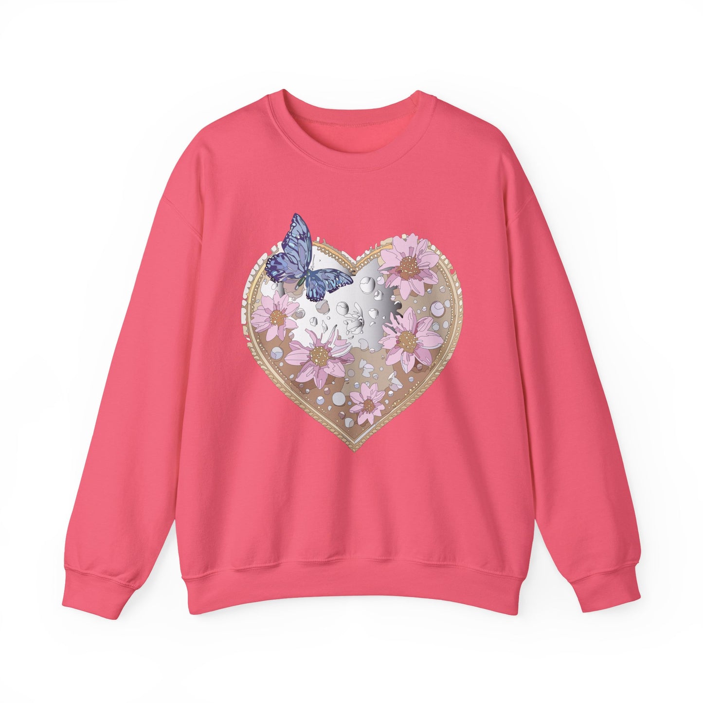 Floral Heart Sweatshirt, Floral Love Sweatshirt, Valentine's Day Sweatshirt, Heart Floral Sweatshirt