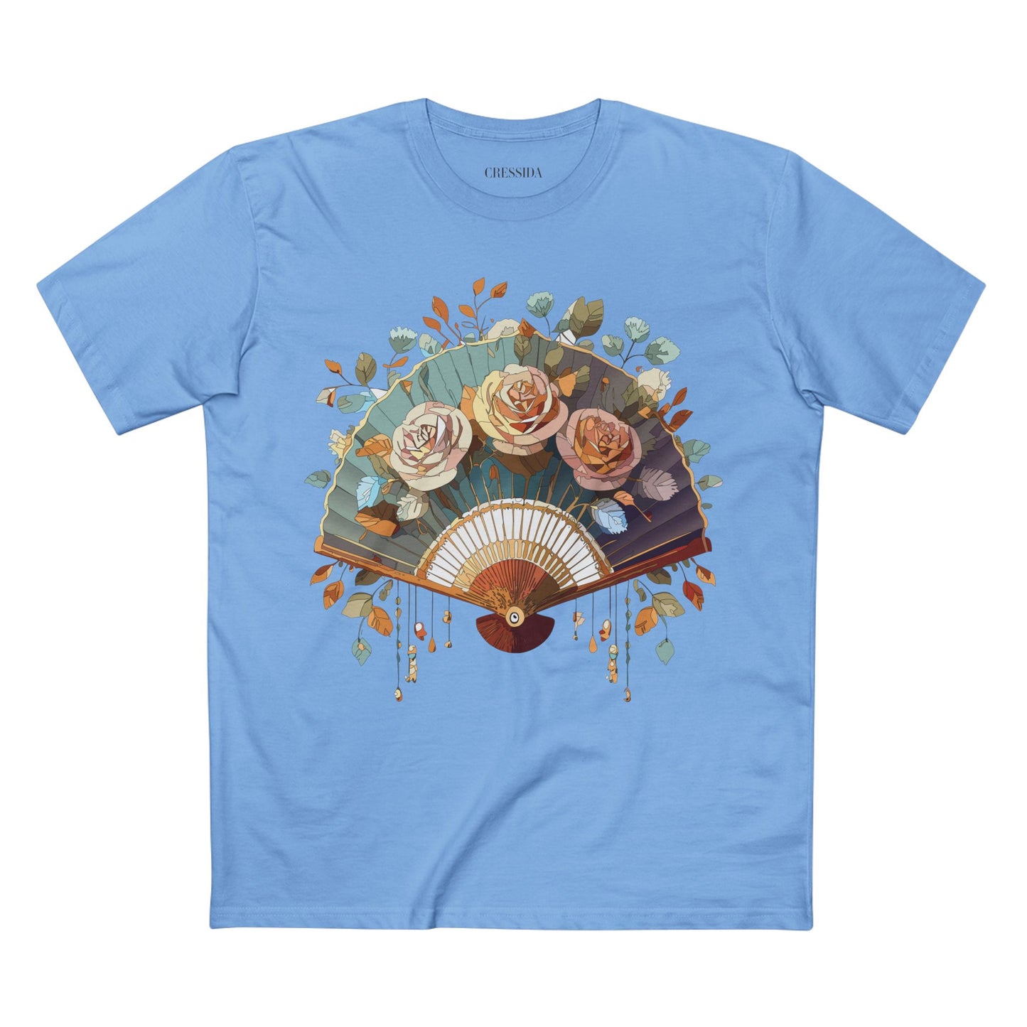 Fan shirt, Shirt with Fan, Tee Shirt with Antique Fan