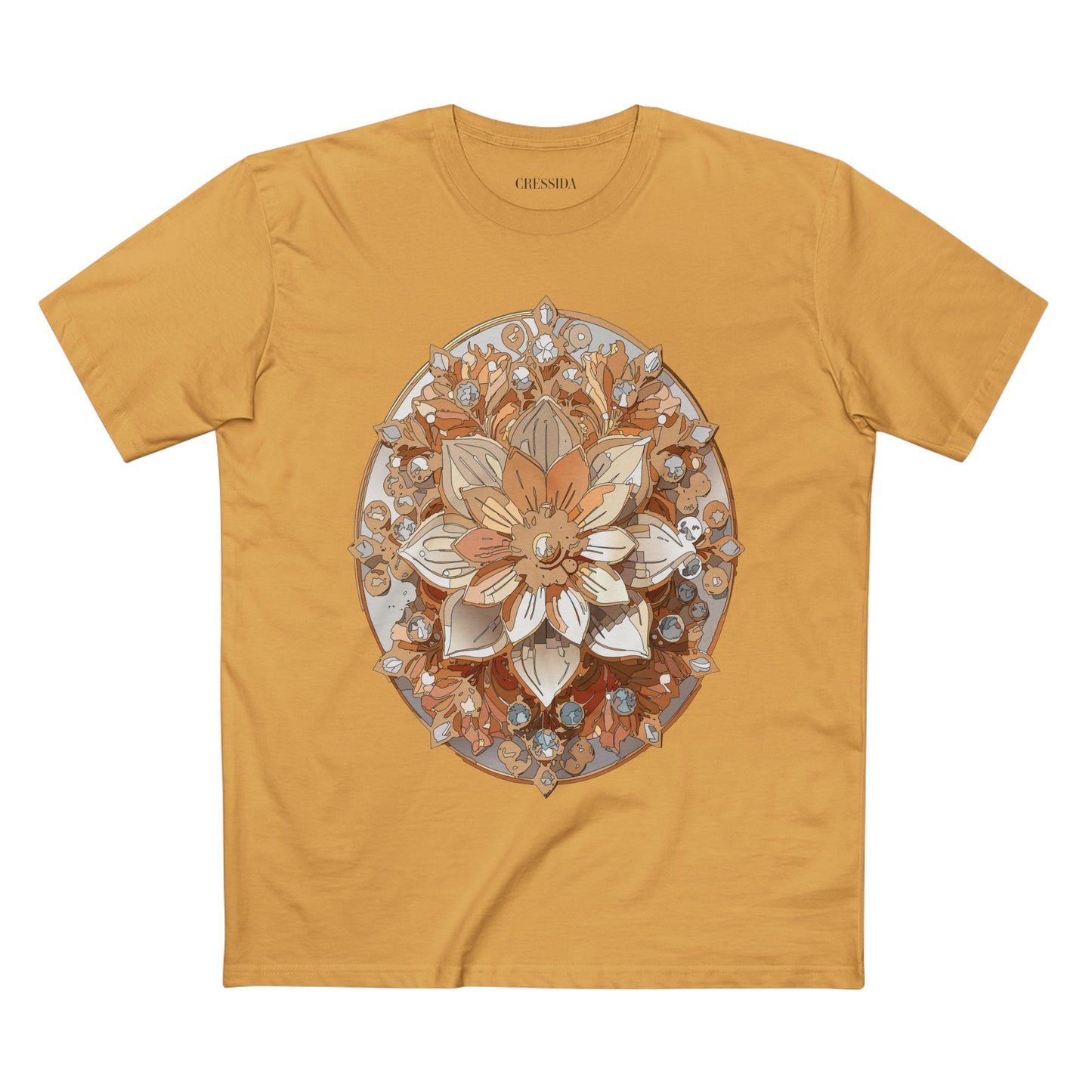 Floral Shirt, Shirt with Flower, Tee Shirt with Antique Flower