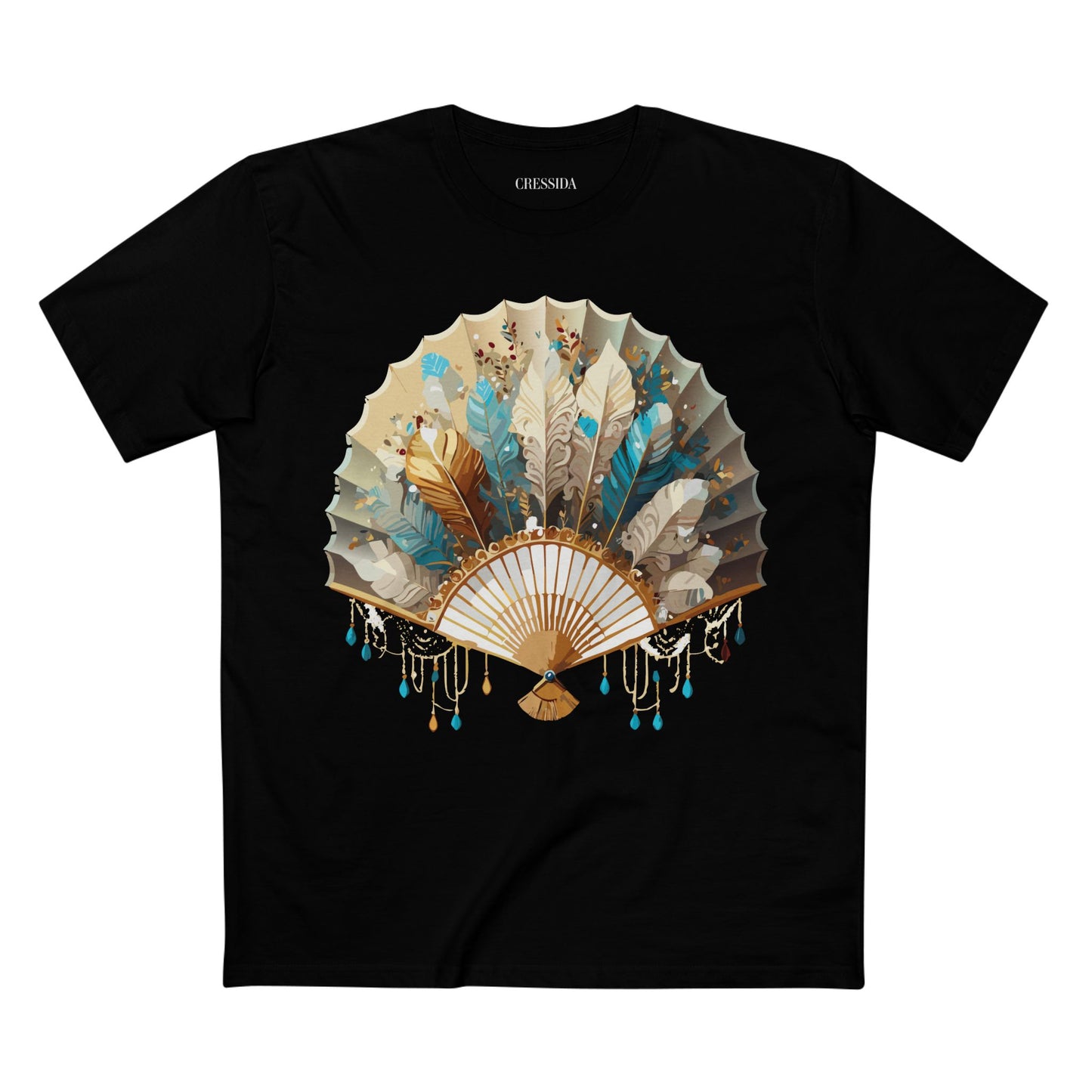 Fan shirt, Shirt with Fan, Tee Shirt with Antique Fan