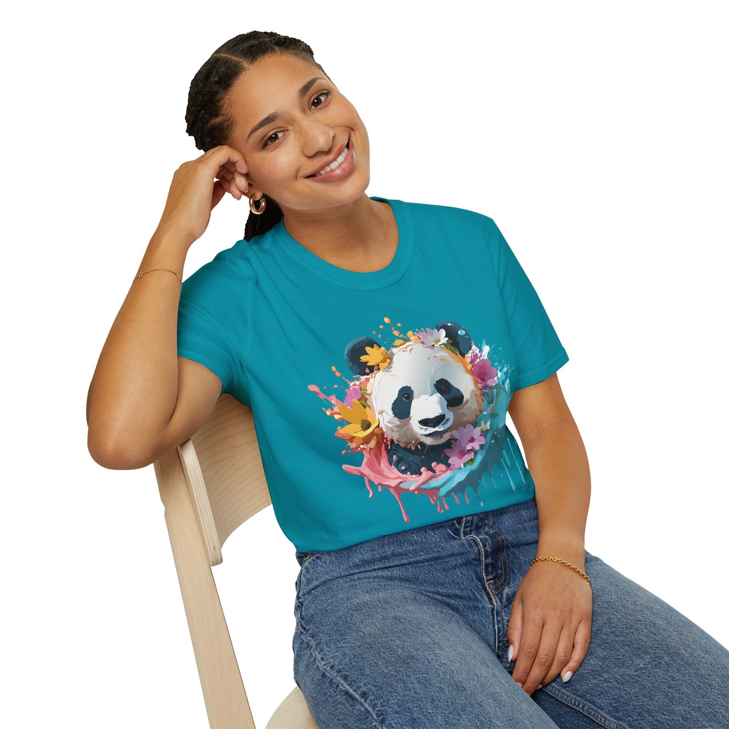 Panda Shirt, T Shirt with Panda, Animal Shirt, Tee Shirt with Animals