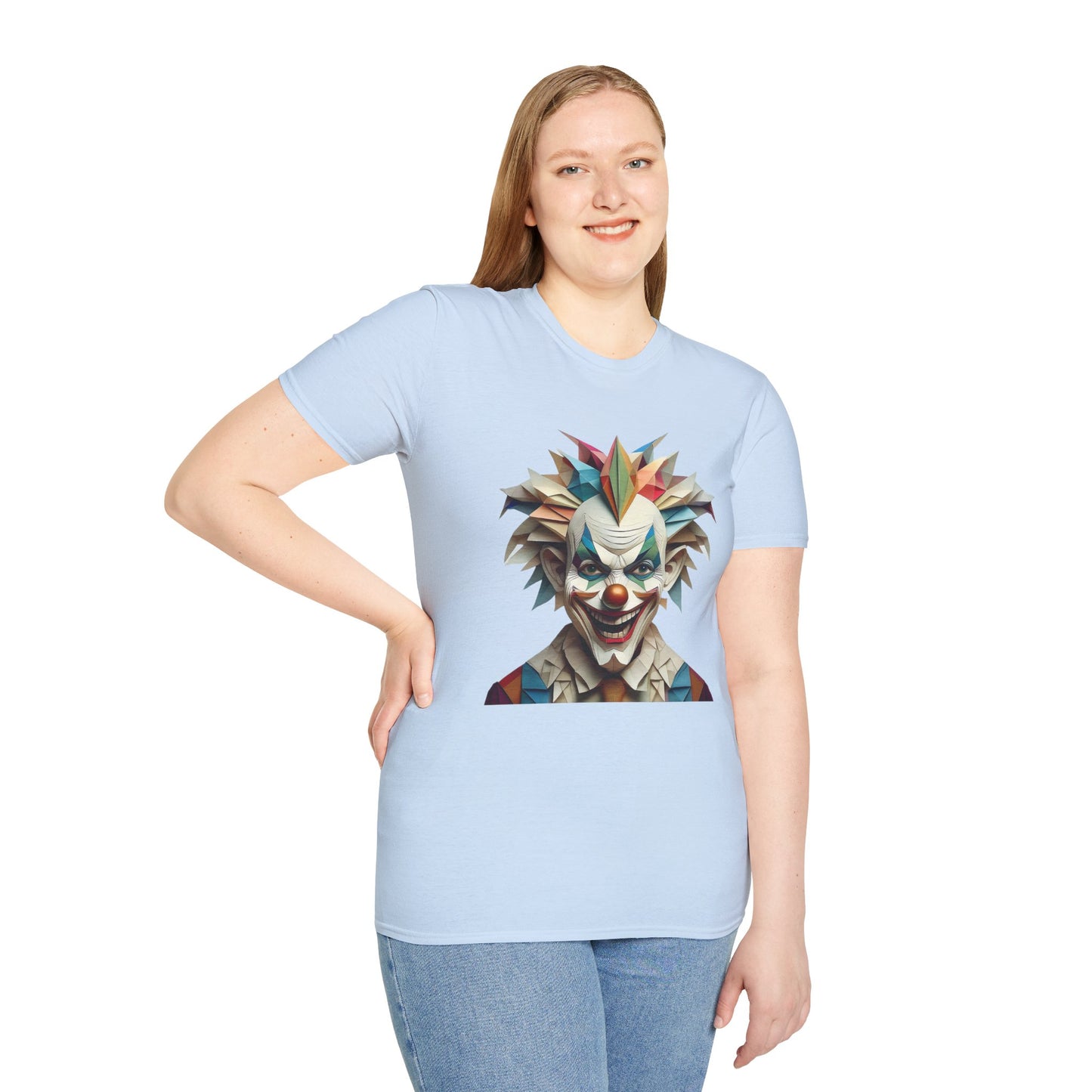 Clown Shirt, T Shirt with Clown, Funny Man Shirt, Tee Shirt with Funny Man, Circus Shirt, Shirt with Circus, Scary Man Shirt, Shirt with Scary Man