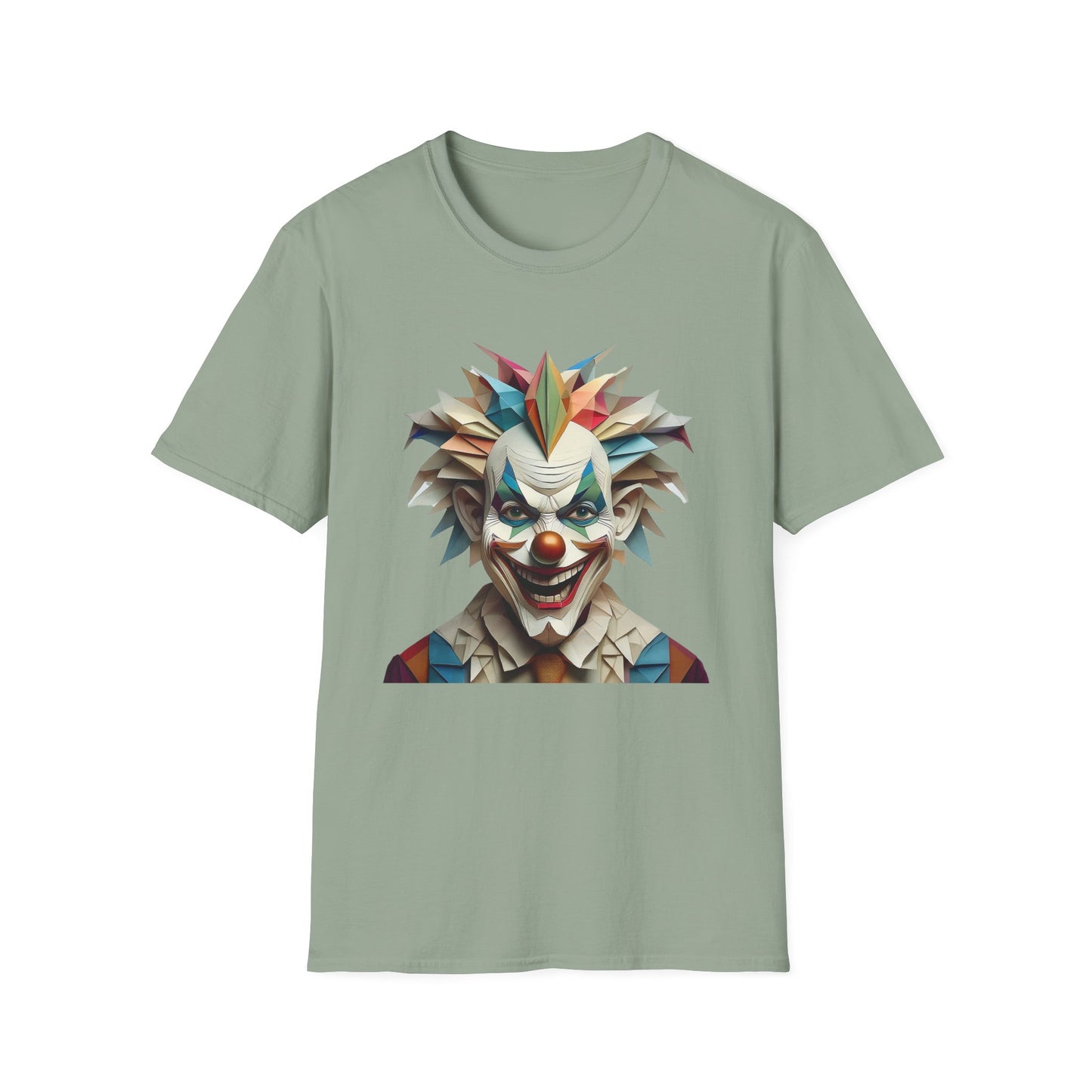 Clown Shirt, T Shirt with Clown, Funny Man Shirt, Tee Shirt with Funny Man, Circus Shirt, Shirt with Circus, Scary Man Shirt, Shirt with Scary Man
