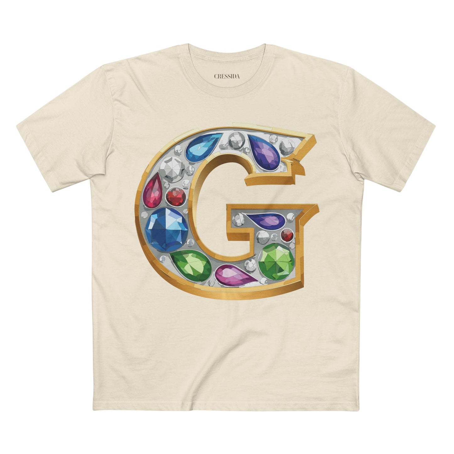 Letter Shirt, Shirt with Letters, Tee Shirt with Gold Letters