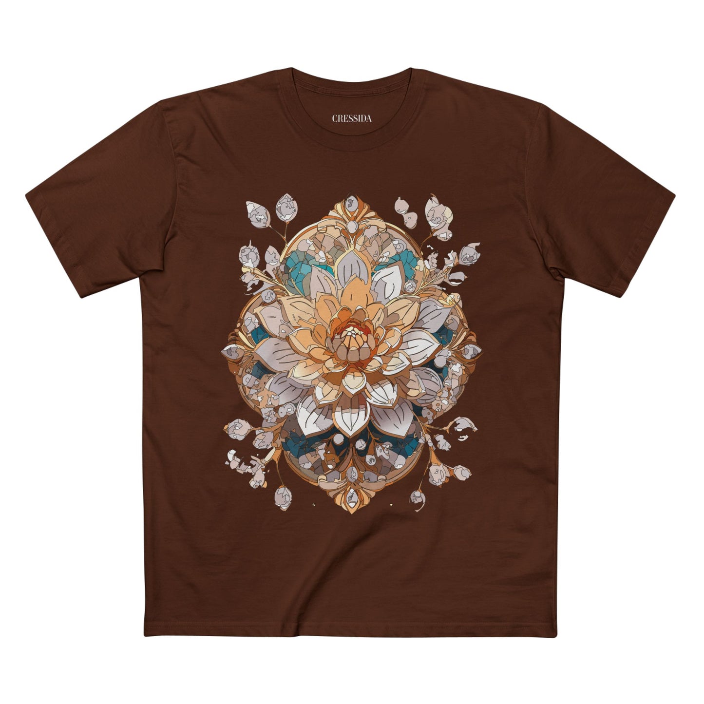Floral Shirt, Shirt with Flower, Tee Shirt with Antique Flower