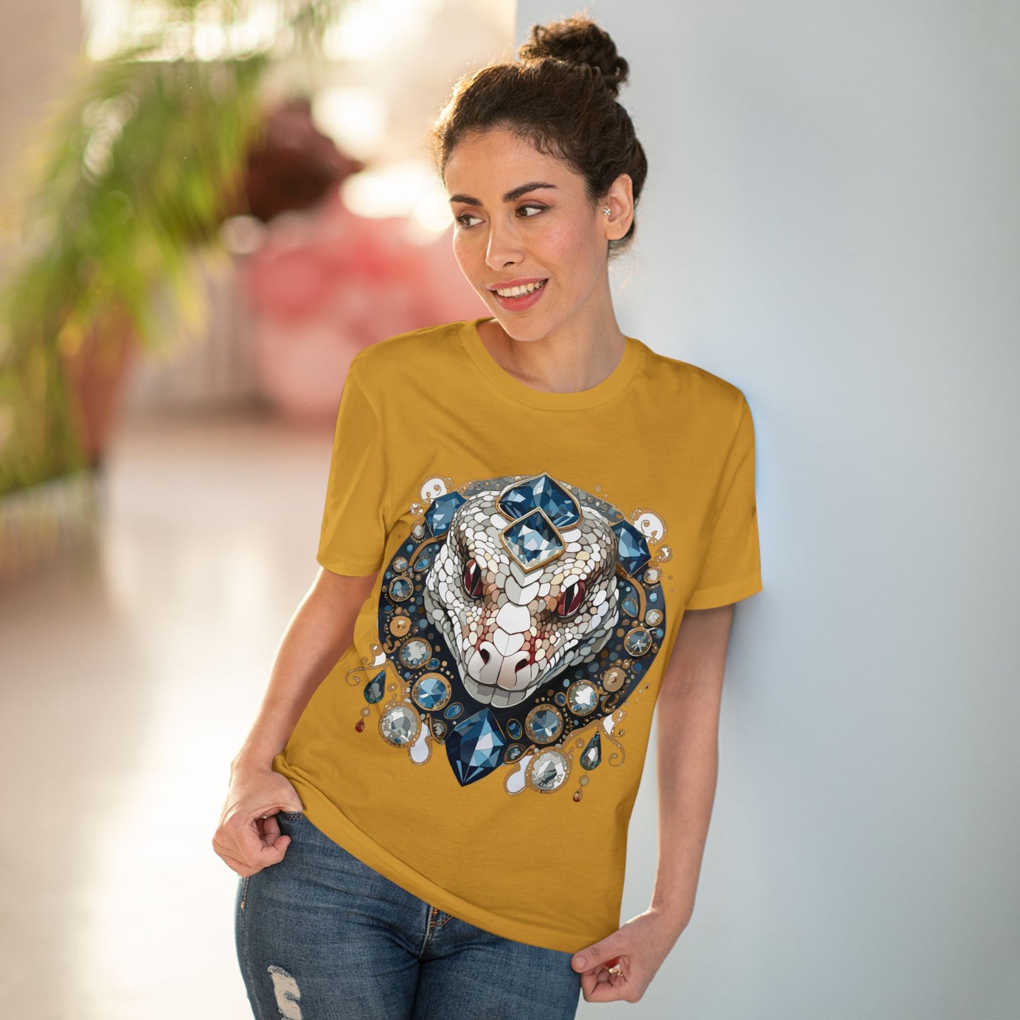 Organic T-shirt with Animals - Python