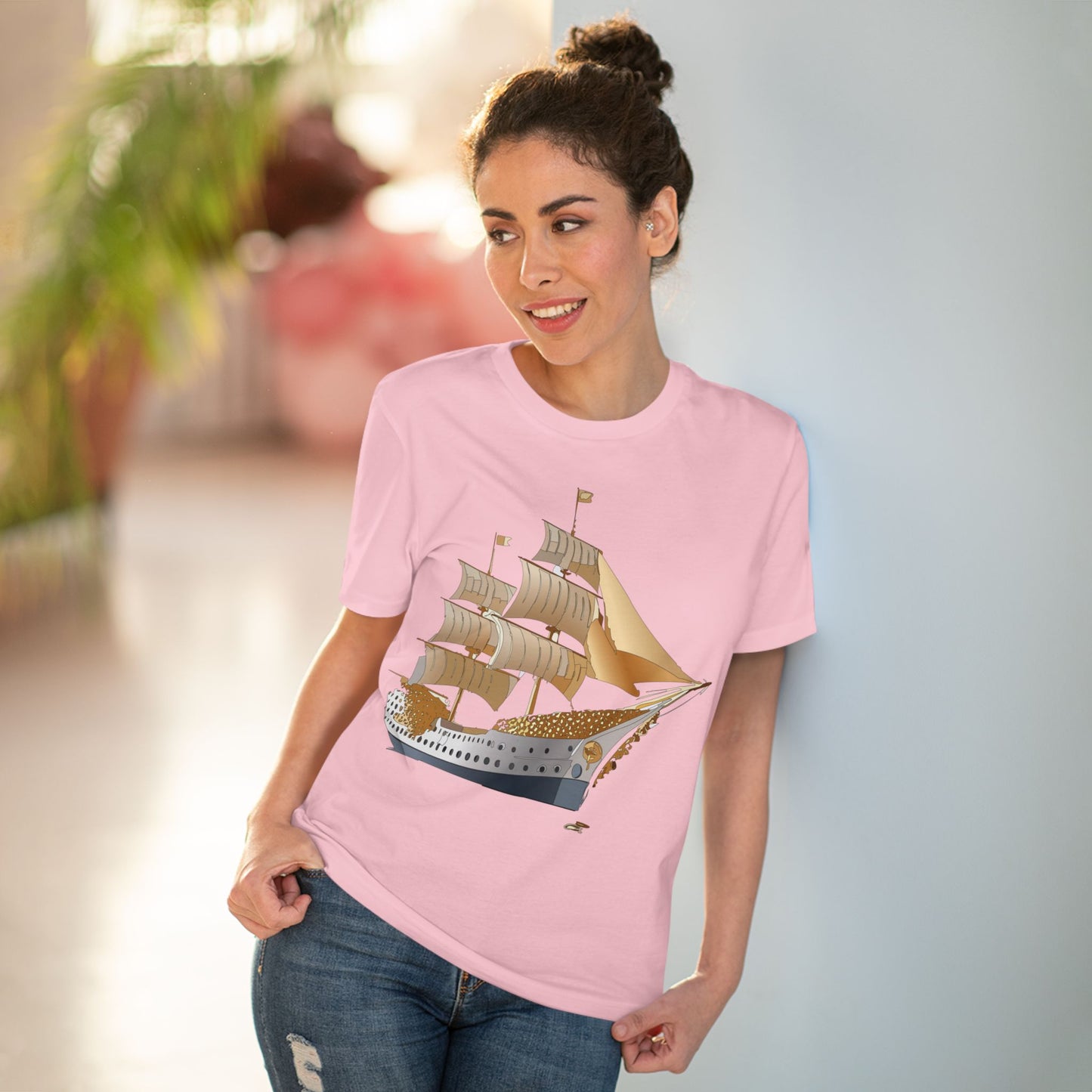 Organic T-shirt with Ship