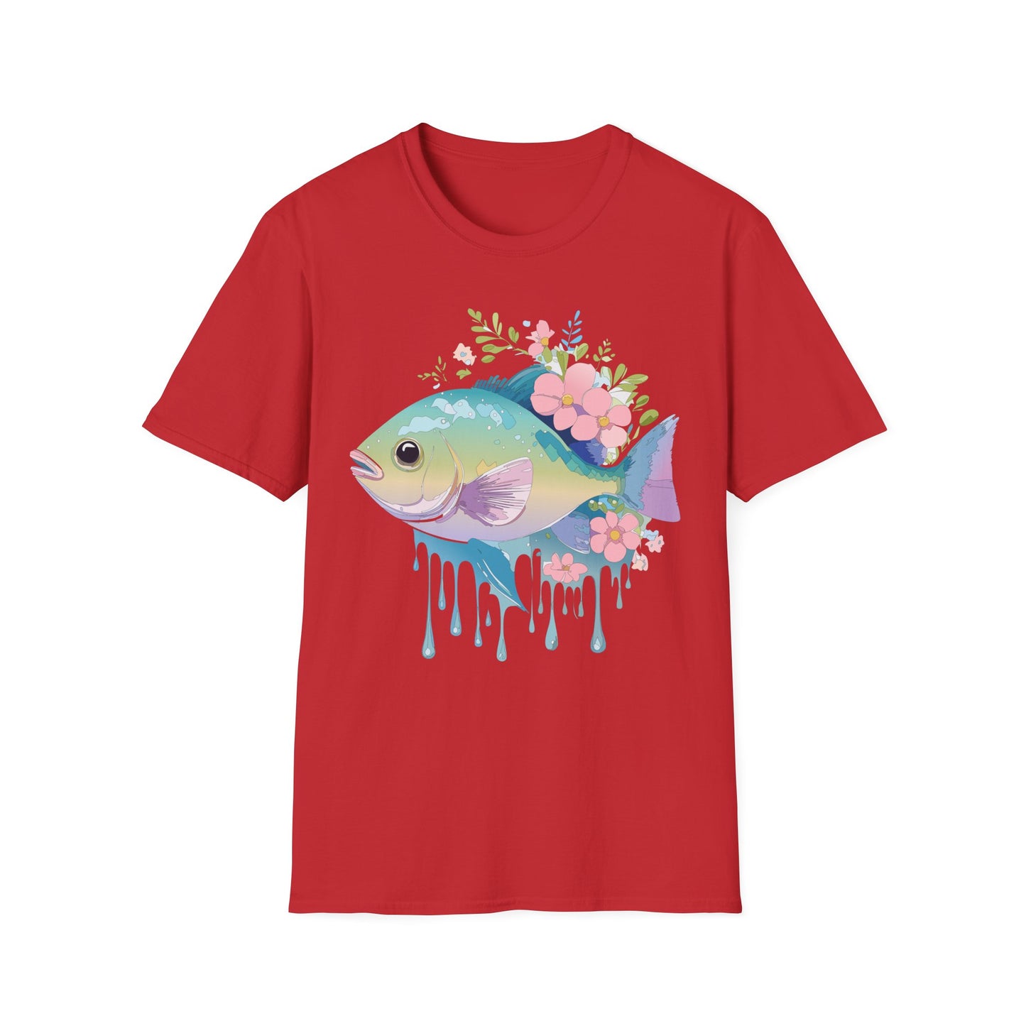 Fish Art Design Shirt, T Shirt with Fish, Graphic Shirt, Tee Shirt with Graphic Design, Shirt with Fish Graphic Art