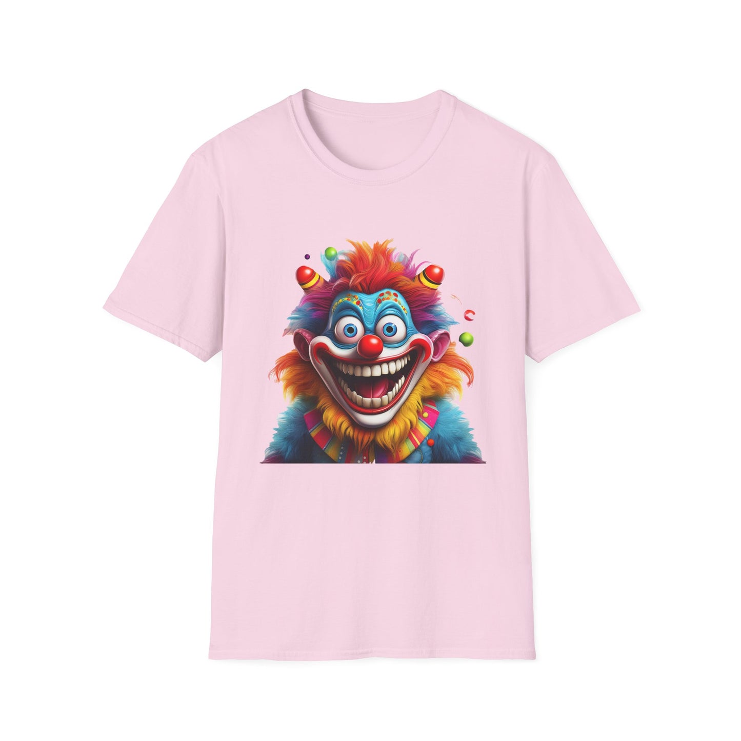 Clown Shirt, T Shirt with Clown, Funny Man Shirt, Tee Shirt with Funny Man, Circus Shirt, Shirt with Circus, Scary Man Shirt, Shirt with Scary Man