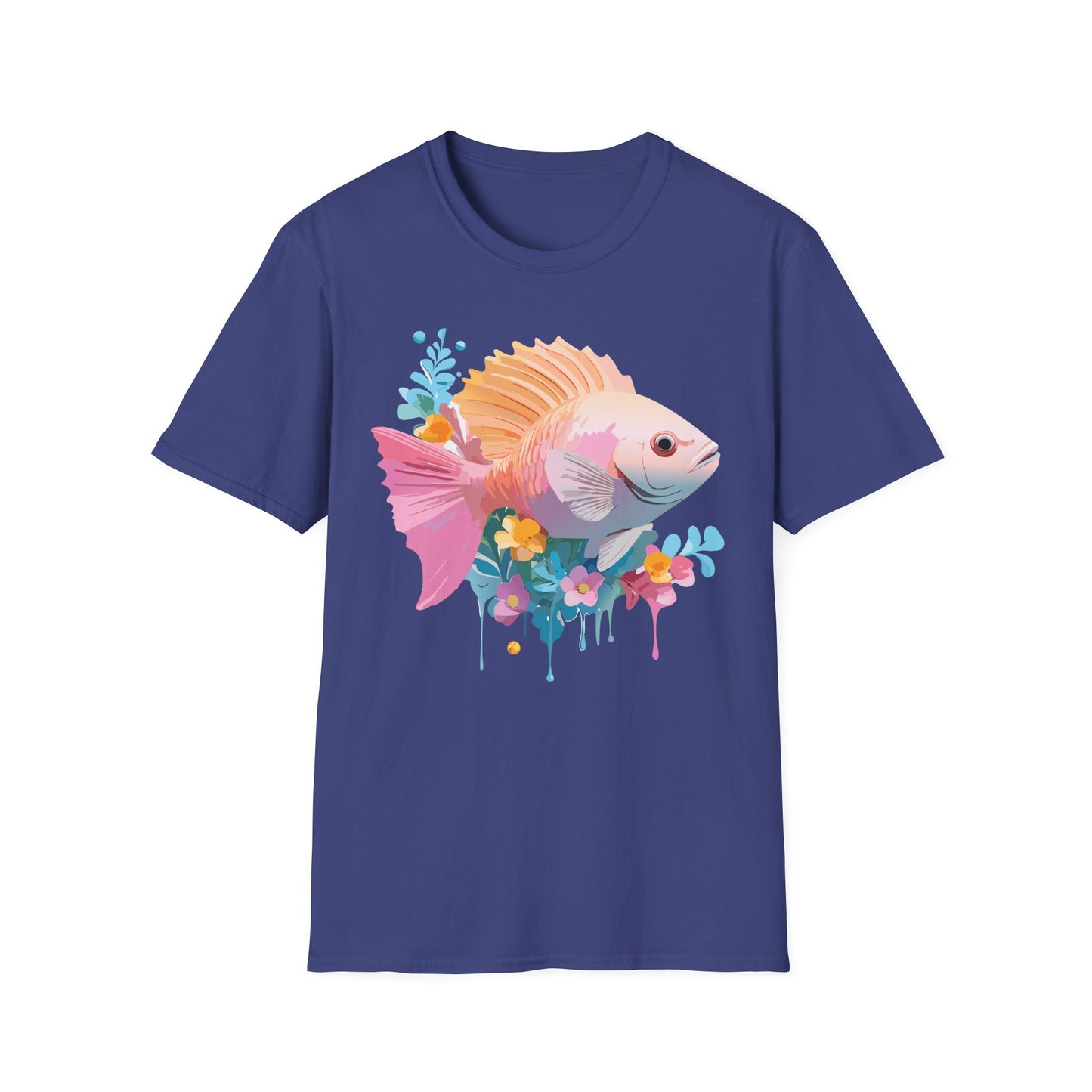 Fish Art Design Shirt, T Shirt with Fish, Graphic Shirt, Tee Shirt with Graphic Design, Shirt with Fish Graphic Art