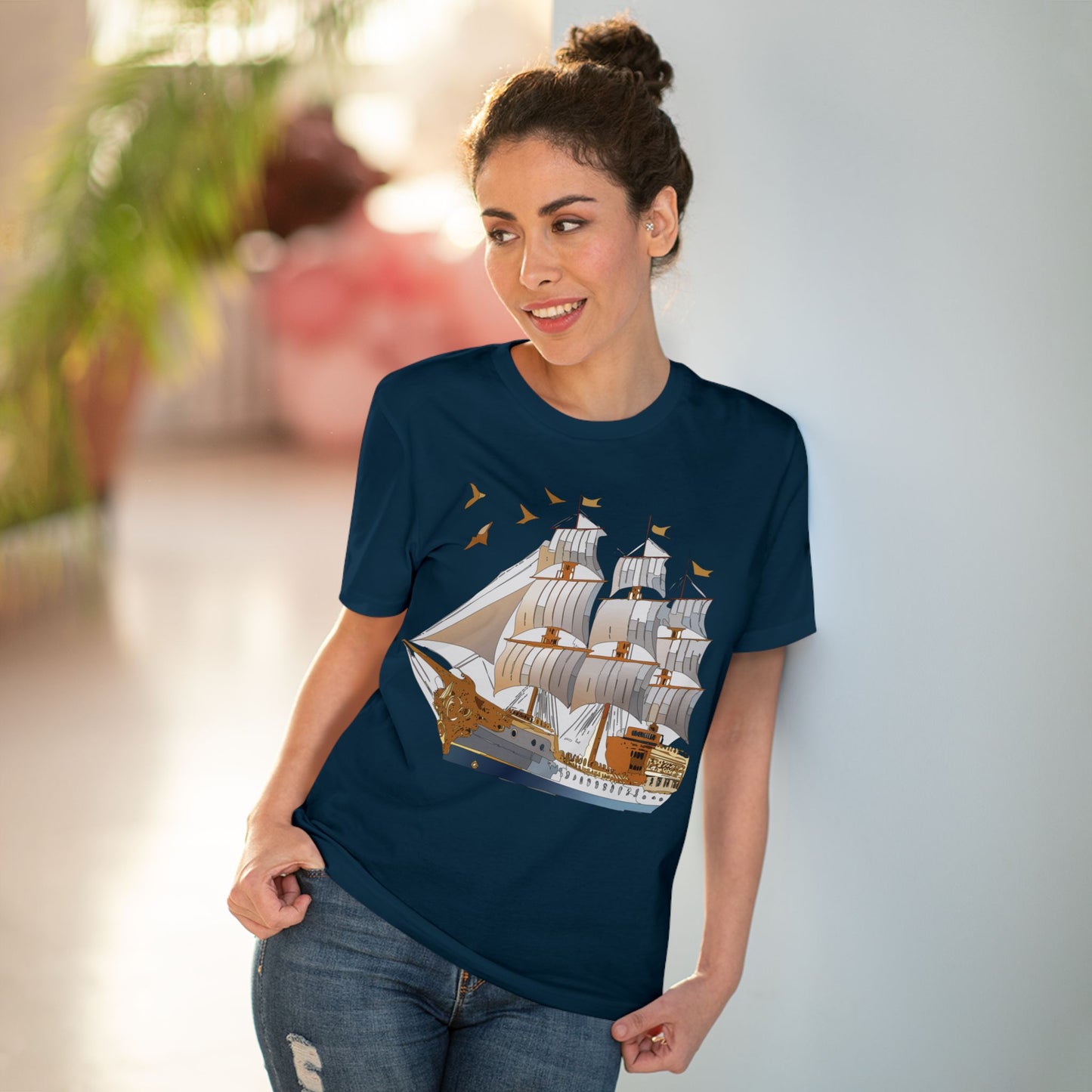 Organic T-shirt with Ship