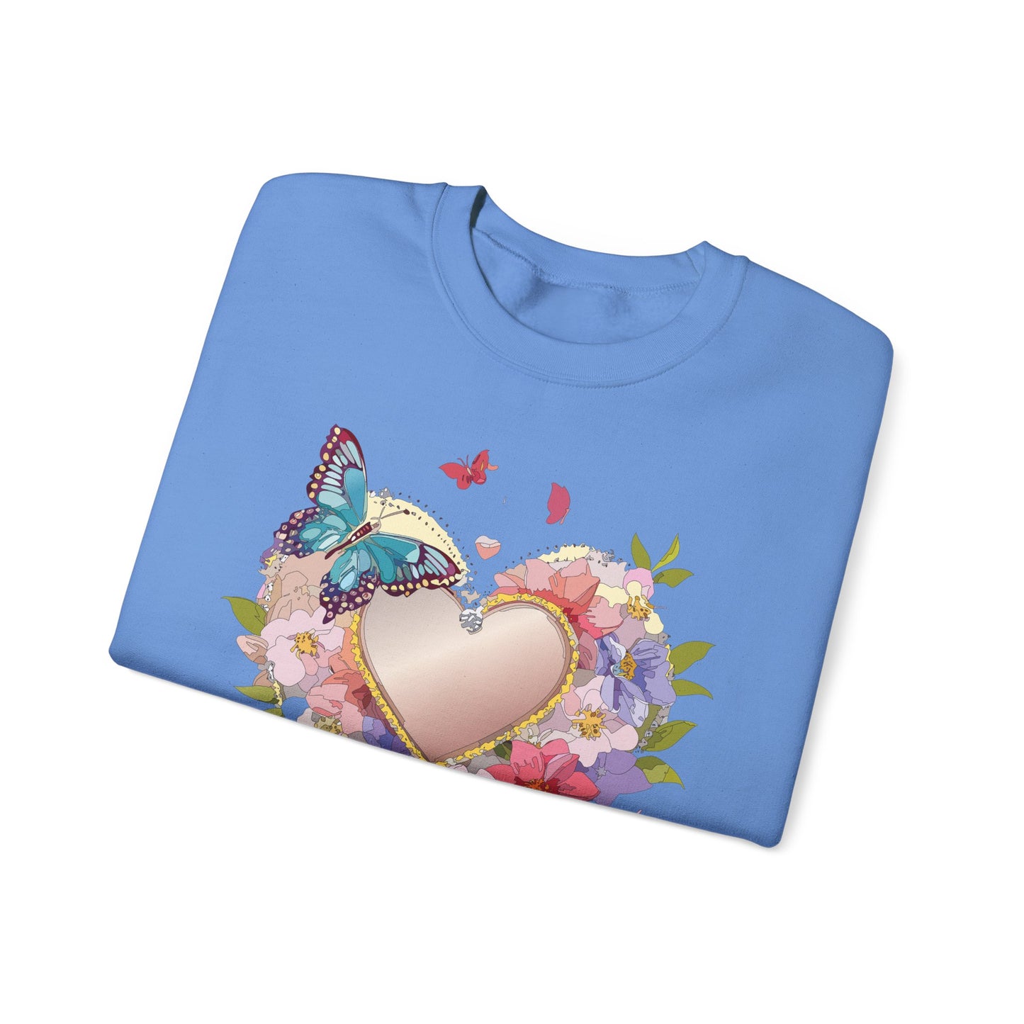 Floral Heart Sweatshirt, Floral Love Sweatshirt, Valentine's Day Sweatshirt, Heart Floral Sweatshirt