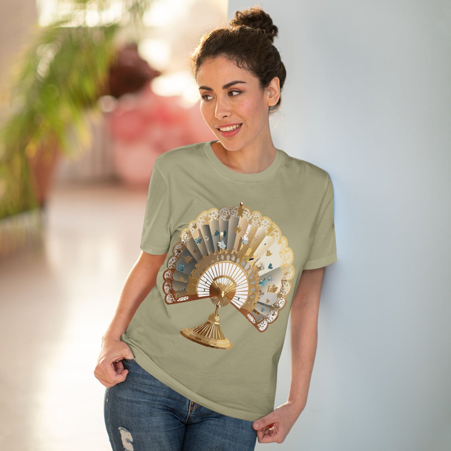 Organic T-shirt with Fan