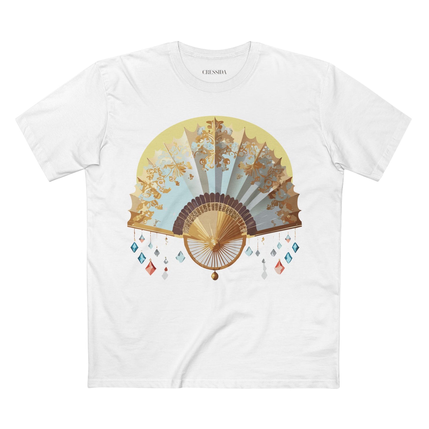 Fan shirt, Shirt with Fan, Tee Shirt with Antique Fan