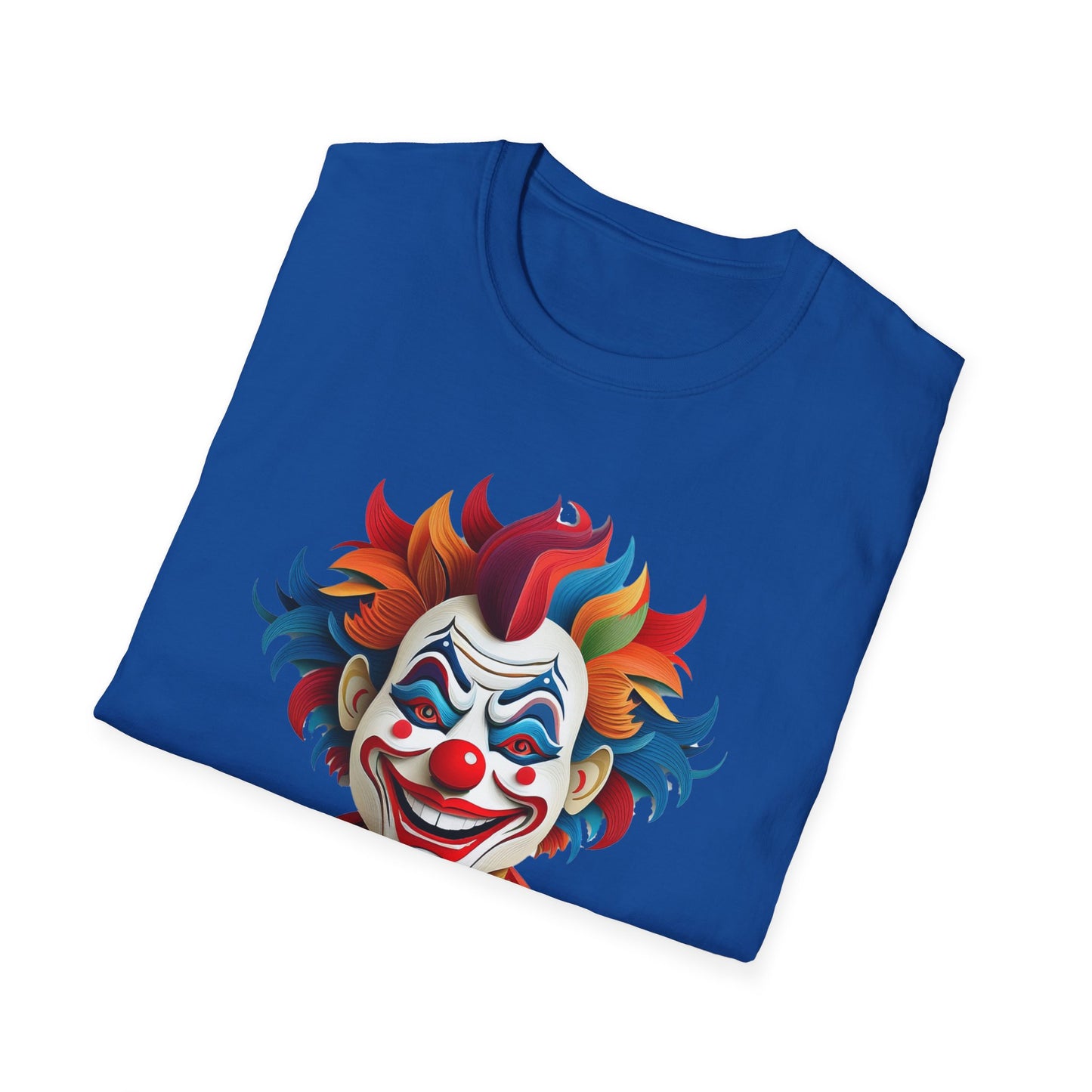 Clown Shirt, T Shirt with Clown, Funny Man Shirt, Tee Shirt with Funny Man, Circus Shirt, Shirt with Circus, Scary Man Shirt, Shirt with Scary Man
