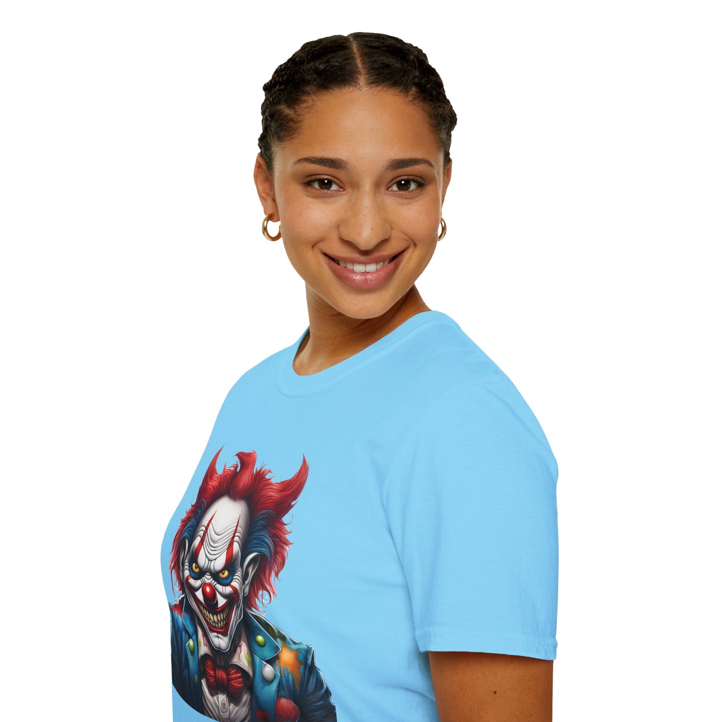 Clown Shirt, T Shirt with Clown, Funny Man Shirt, Tee Shirt with Funny Man, Circus Shirt, Shirt with Circus, Scary Man Shirt, Shirt with Scary Man