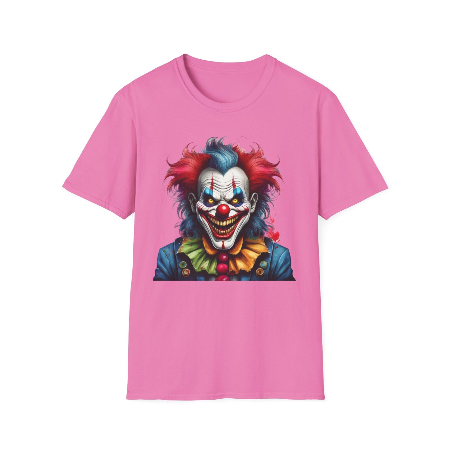 Clown Shirt, T Shirt with Clown, Funny Man Shirt, Tee Shirt with Funny Man, Circus Shirt, Shirt with Circus, Scary Man Shirt, Shirt with Scary Man