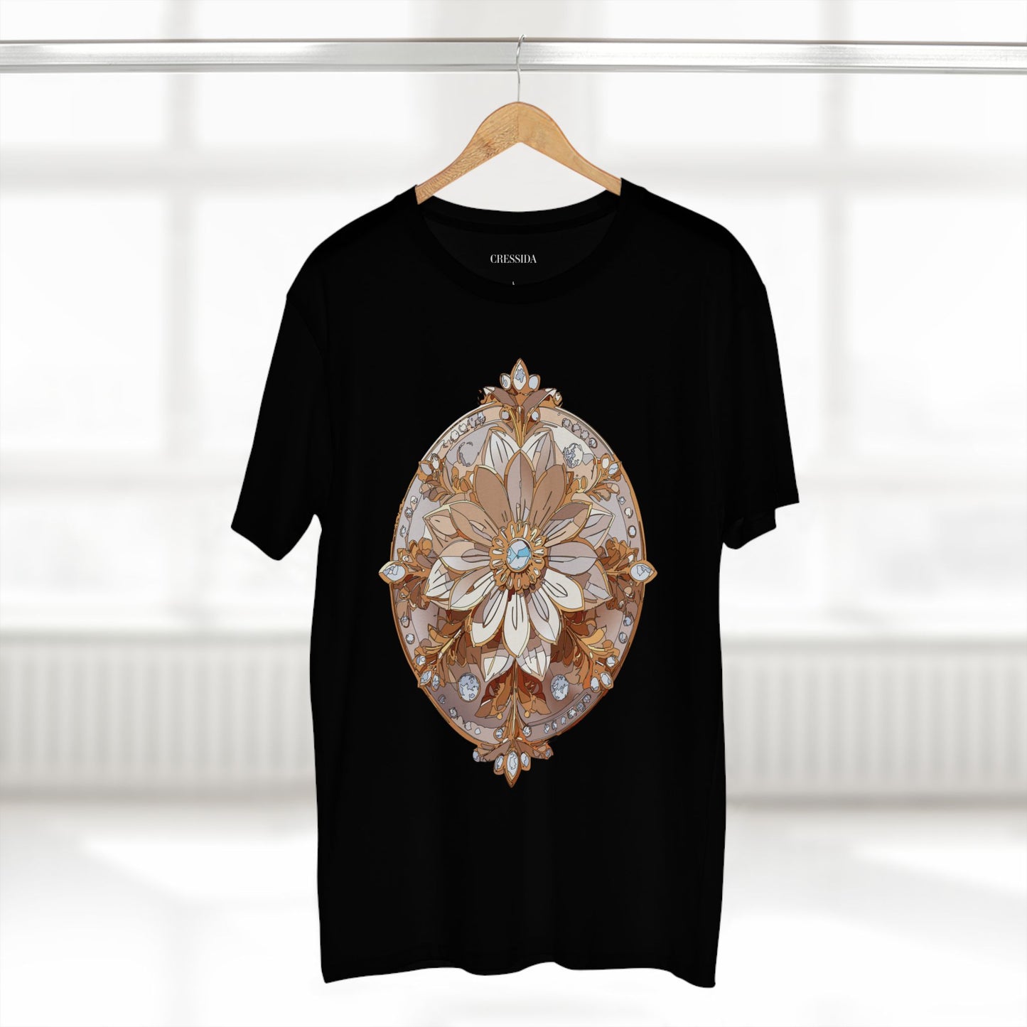 Floral Shirt, Shirt with Flower, Tee Shirt with Antique Flower