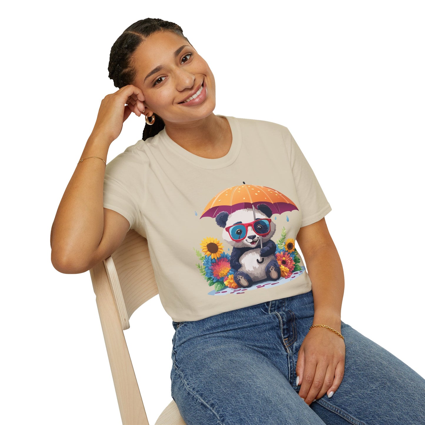 Panda Shirt, T Shirt with Panda, Animal Shirt, Tee Shirt with Animals
