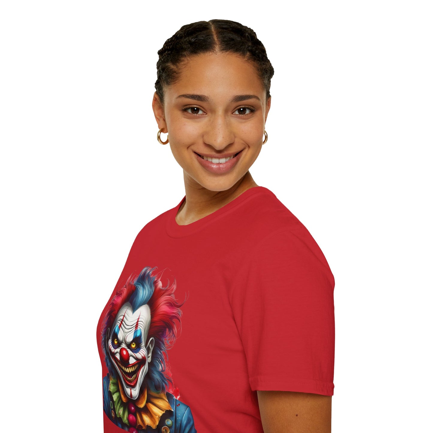 Clown Shirt, T Shirt with Clown, Funny Man Shirt, Tee Shirt with Funny Man, Circus Shirt, Shirt with Circus, Scary Man Shirt, Shirt with Scary Man