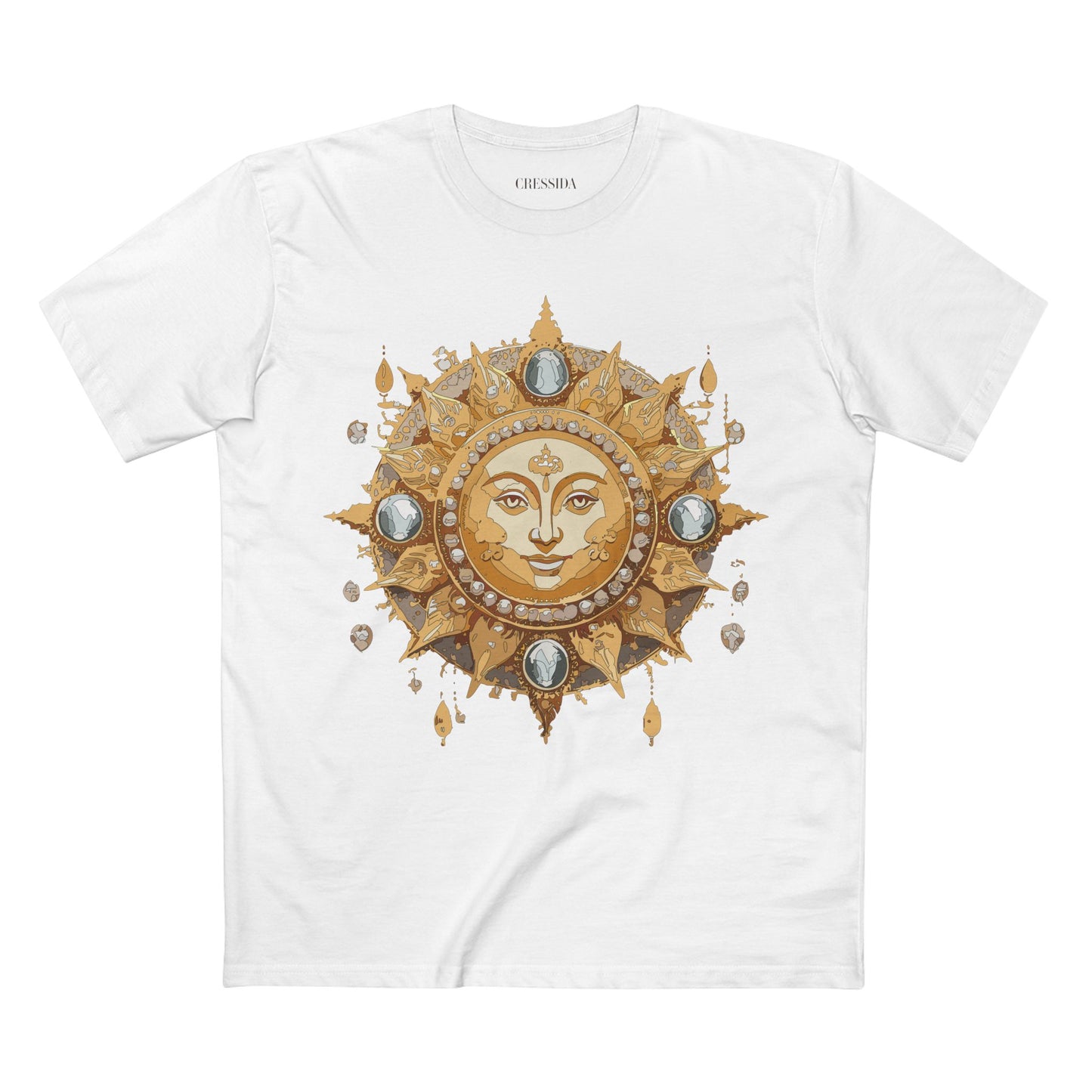 Sun Shirt, Shirt with Sun, Tee Shirt with Gold Sun