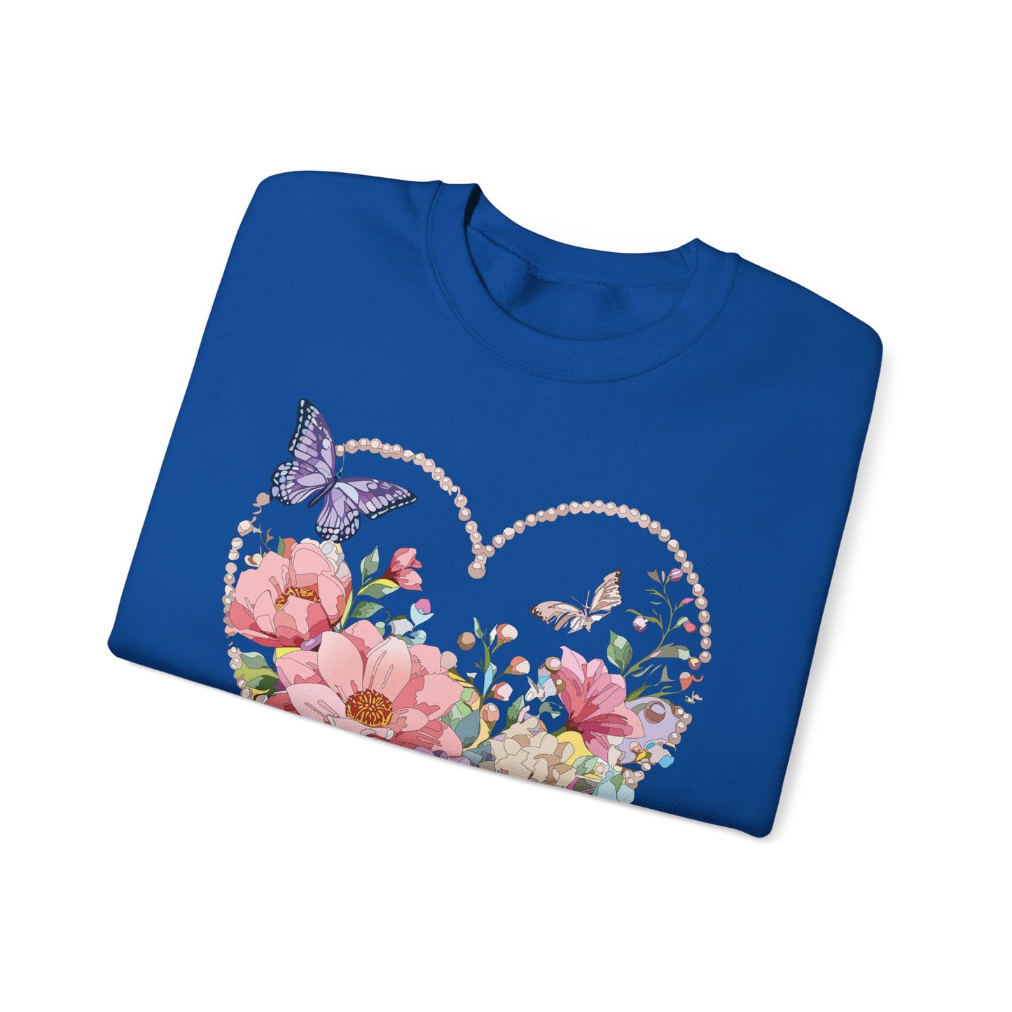 Floral Heart Sweatshirt, Floral Love Sweatshirt, Valentine's Day Sweatshirt, Heart Floral Sweatshirt