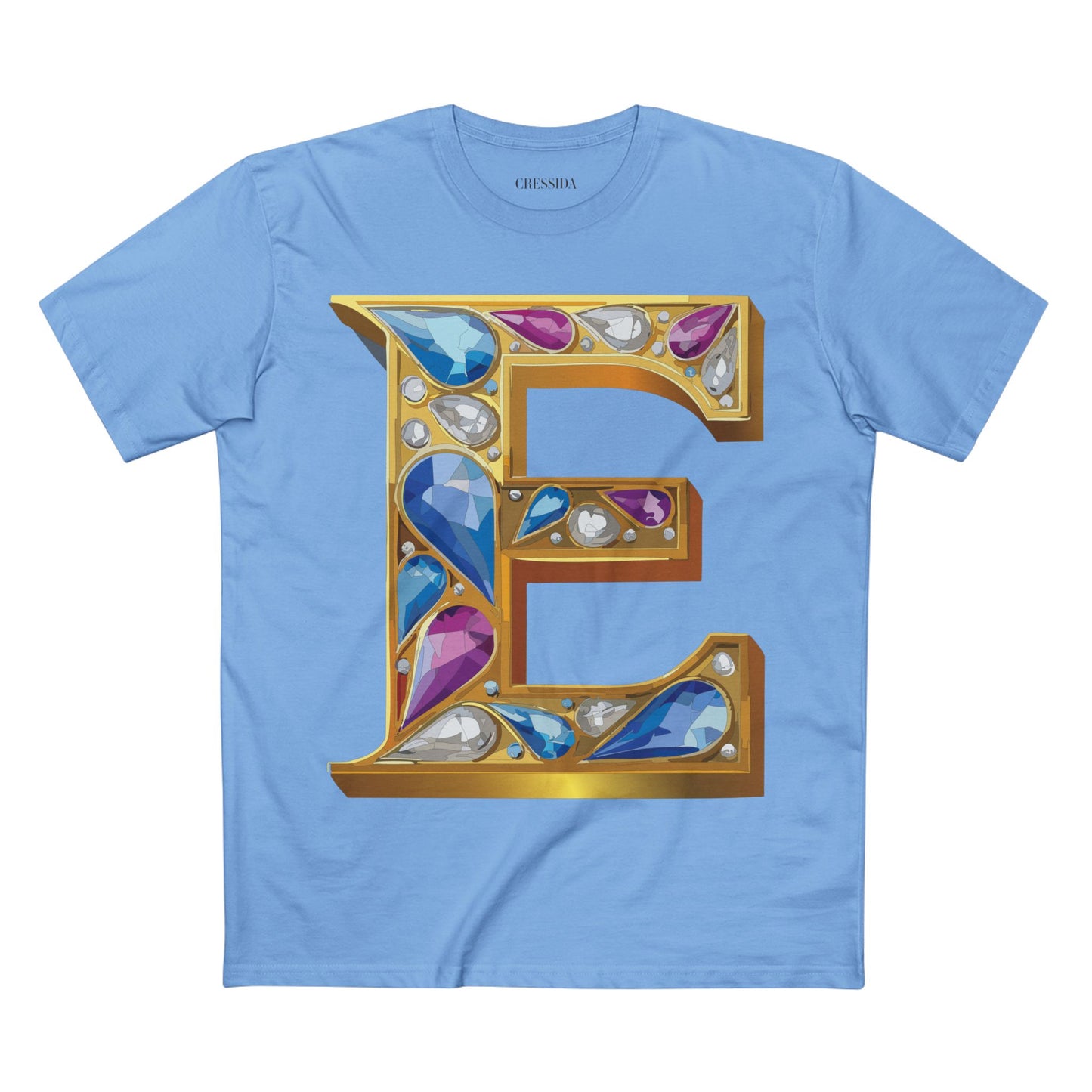 Letter Shirt, Shirt with Letters, Tee Shirt with Gold Letters