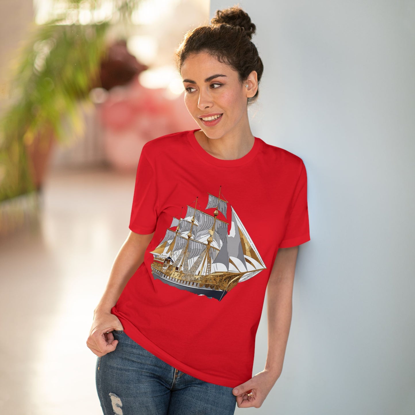 Organic T-shirt with Ship