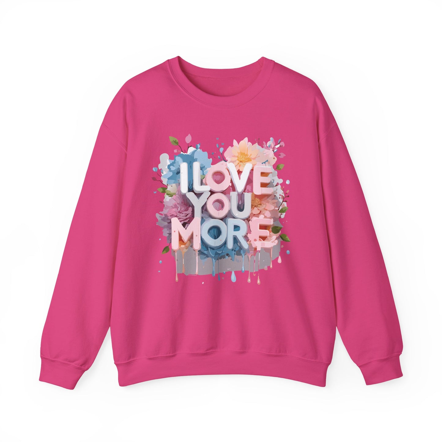 Floral Love Sweatshirt, Valentine's Day Sweatshirt, Love Flower Sweatshirt