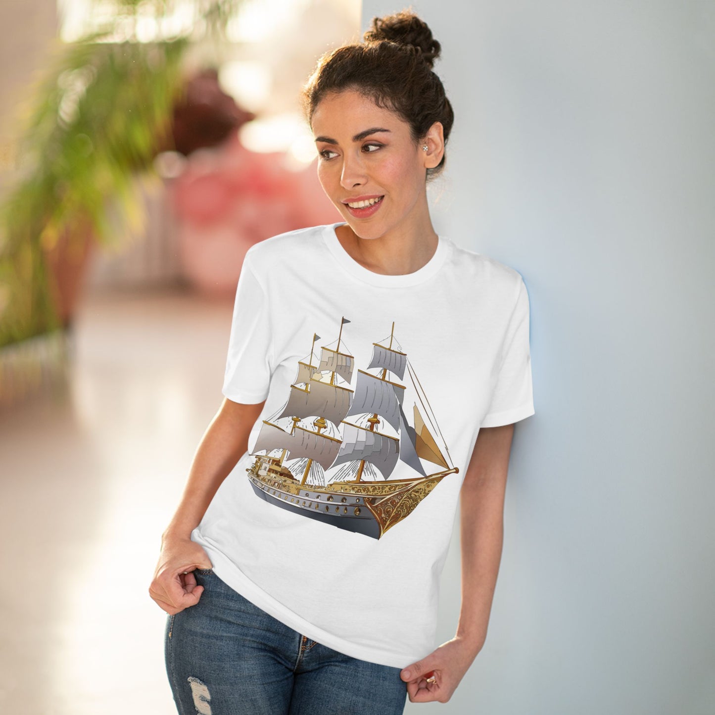 Organic T-shirt with Ship