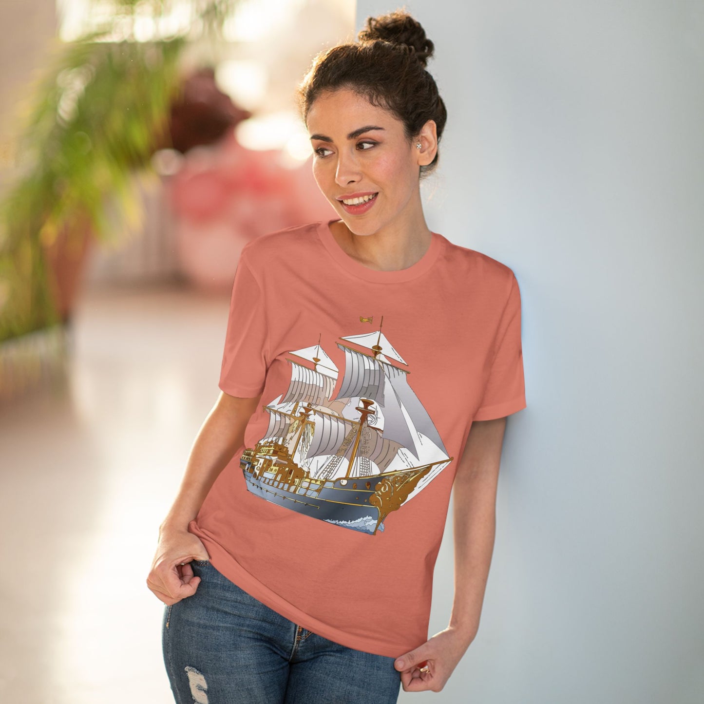 Organic T-shirt with Ship