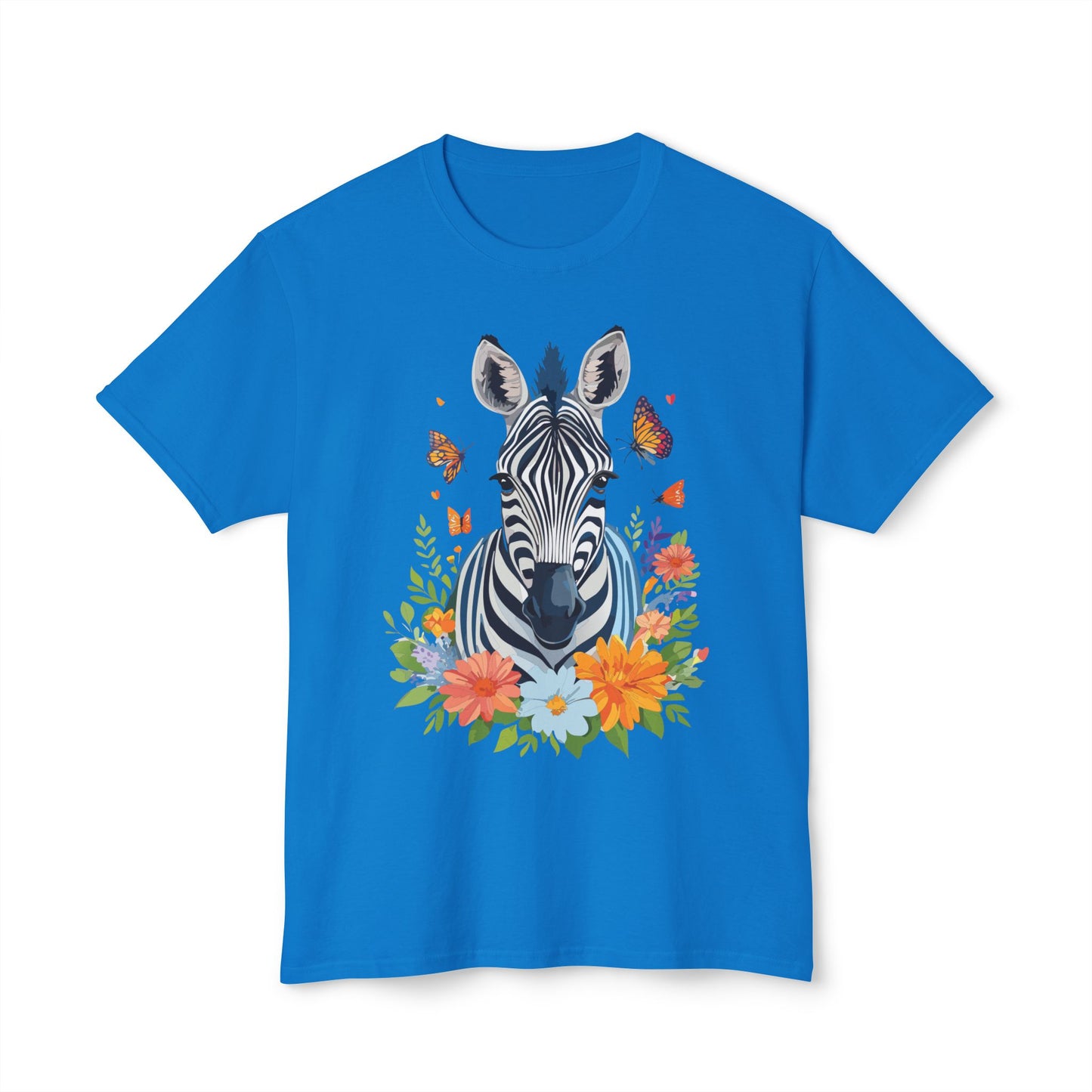 Zebra T-Shirt, Vintage Zebra Tee, Floral Tees, Zebra Art Design Shirt, Tee Shirt with Zebra 8