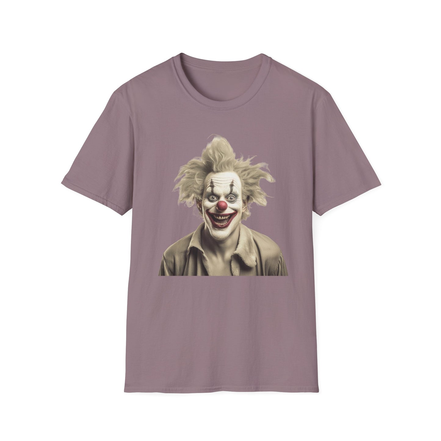 Clown Shirt, T Shirt with Clown, Funny Man Shirt, Tee Shirt with Funny Man, Circus Shirt, Shirt with Circus, Scary Man Shirt, Shirt with Scary Man