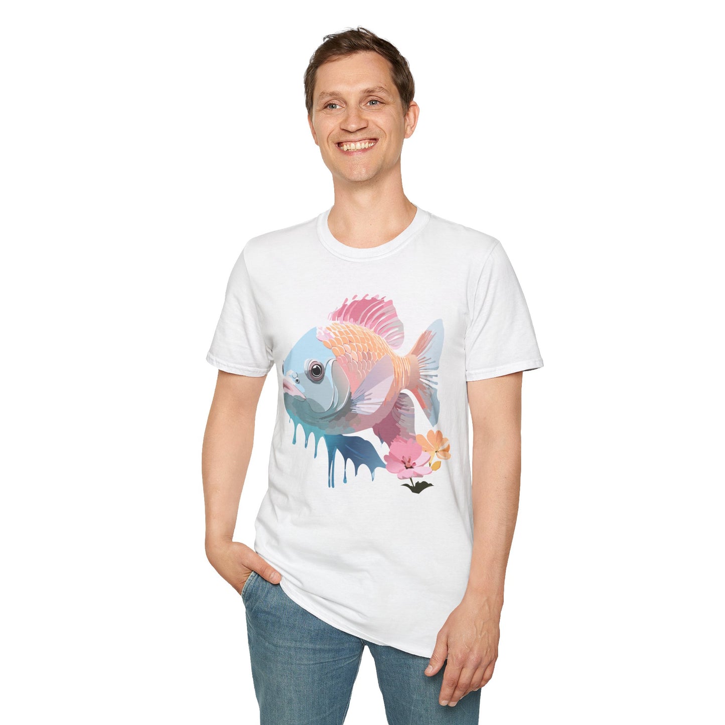 Copy of Fish Art Design Shirt, T Shirt with Fish, Graphic Shirt, Tee Shirt with Graphic Design, Shirt with Fish Graphic Art