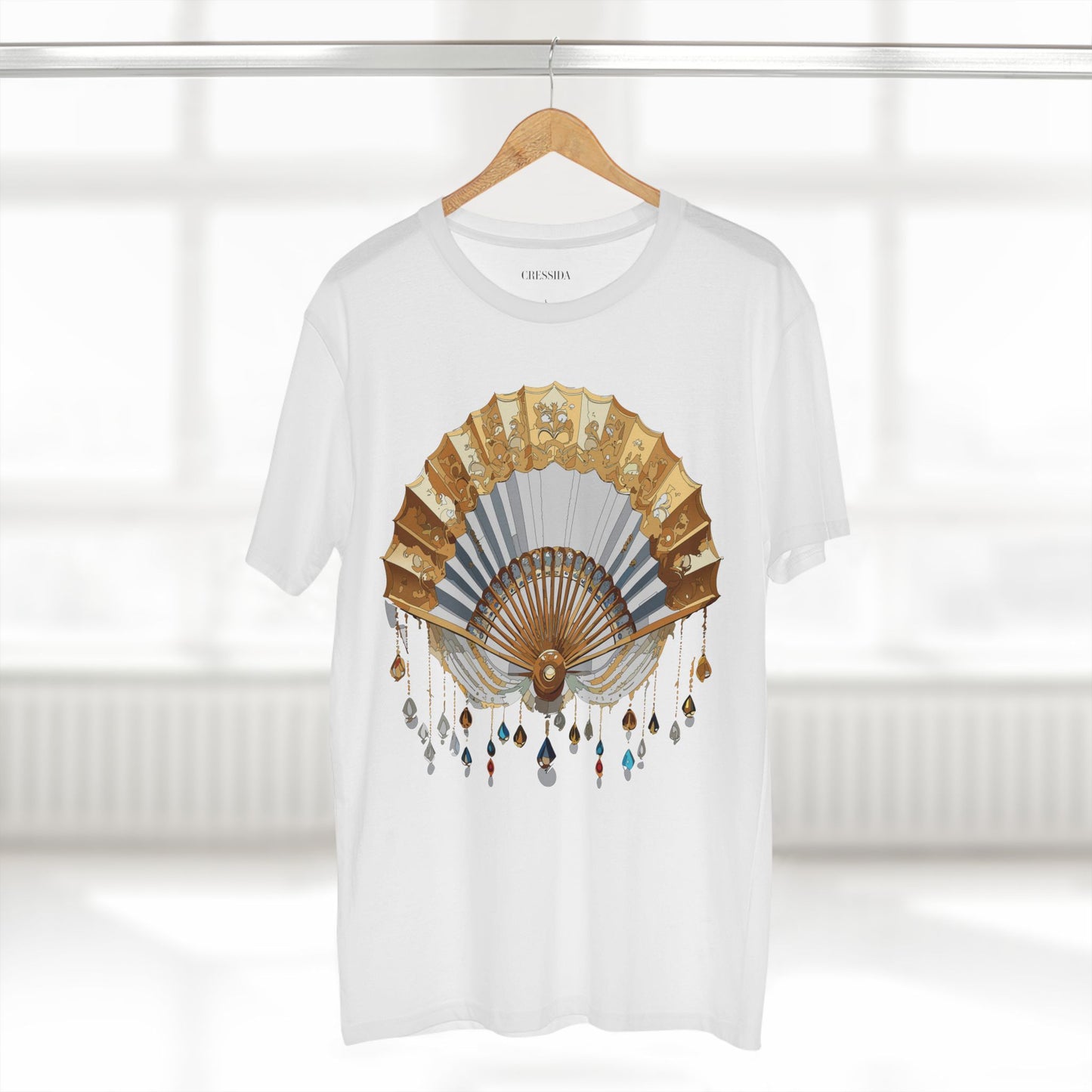 Fan shirt, Shirt with Fan, Tee Shirt with Antique Fan