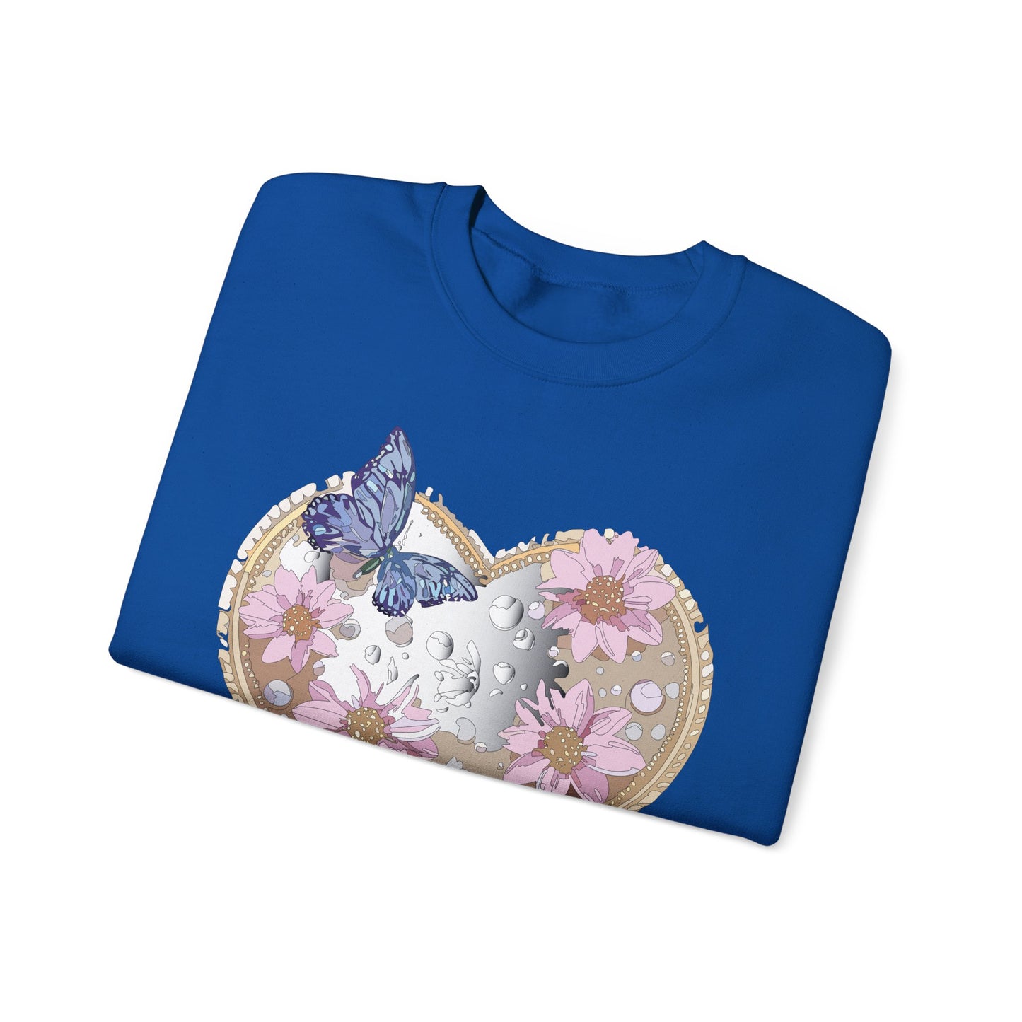 Floral Heart Sweatshirt, Floral Love Sweatshirt, Valentine's Day Sweatshirt, Heart Floral Sweatshirt