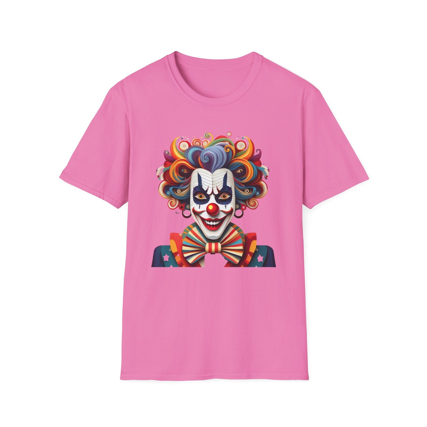 Clown Shirt, T Shirt with Clown, Funny Man Shirt, Tee Shirt with Funny Man, Circus Shirt, Shirt with Circus, Scary Man Shirt, Shirt with Scary Man