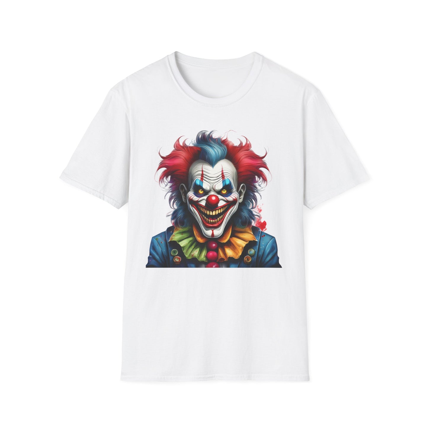 Clown Shirt, T Shirt with Clown, Funny Man Shirt, Tee Shirt with Funny Man, Circus Shirt, Shirt with Circus, Scary Man Shirt, Shirt with Scary Man