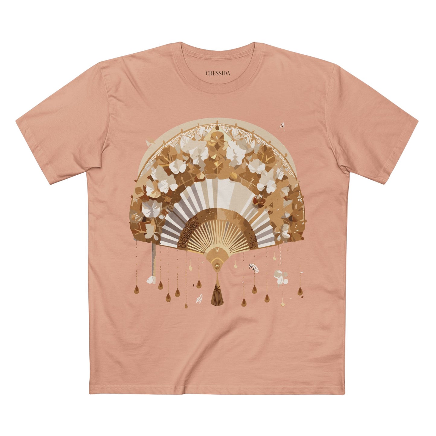Fan shirt, Shirt with Fan, Tee Shirt with Antique Fan