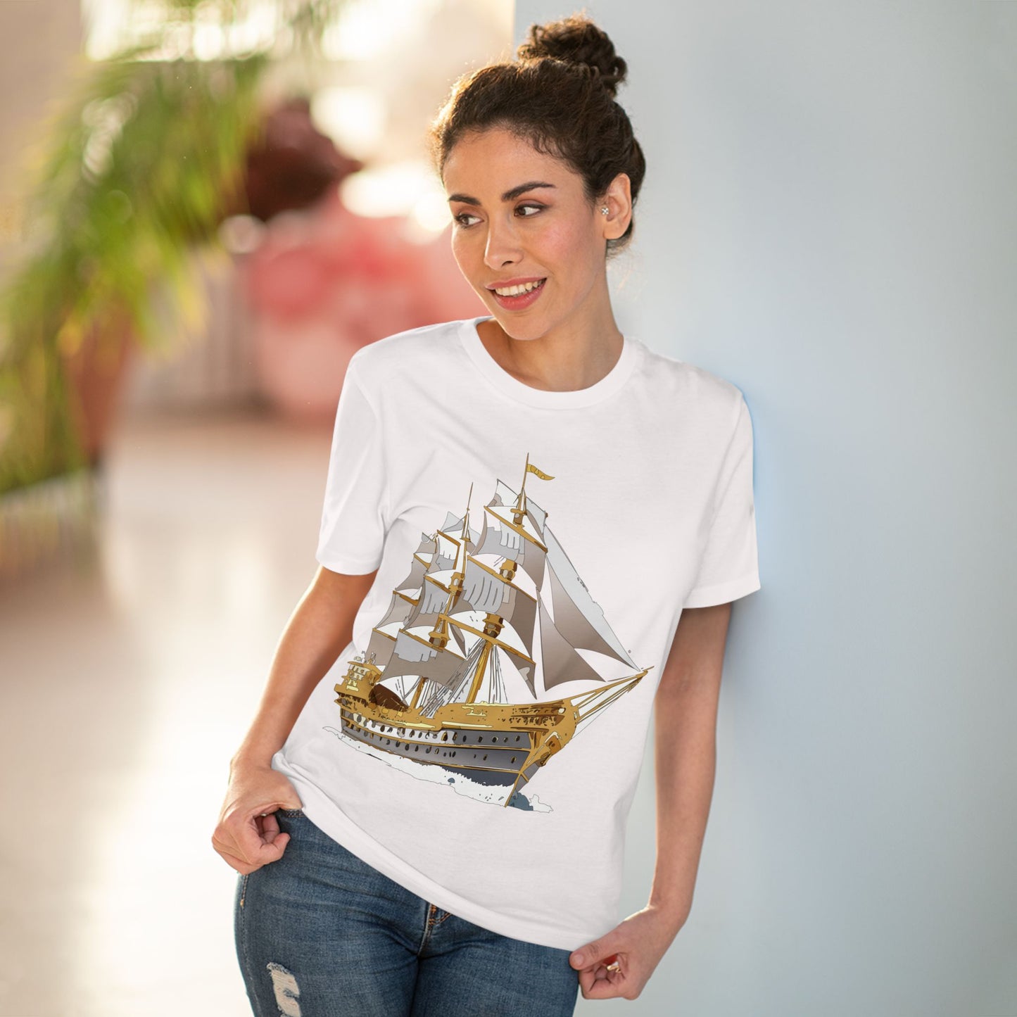 Organic T-shirt with Ship