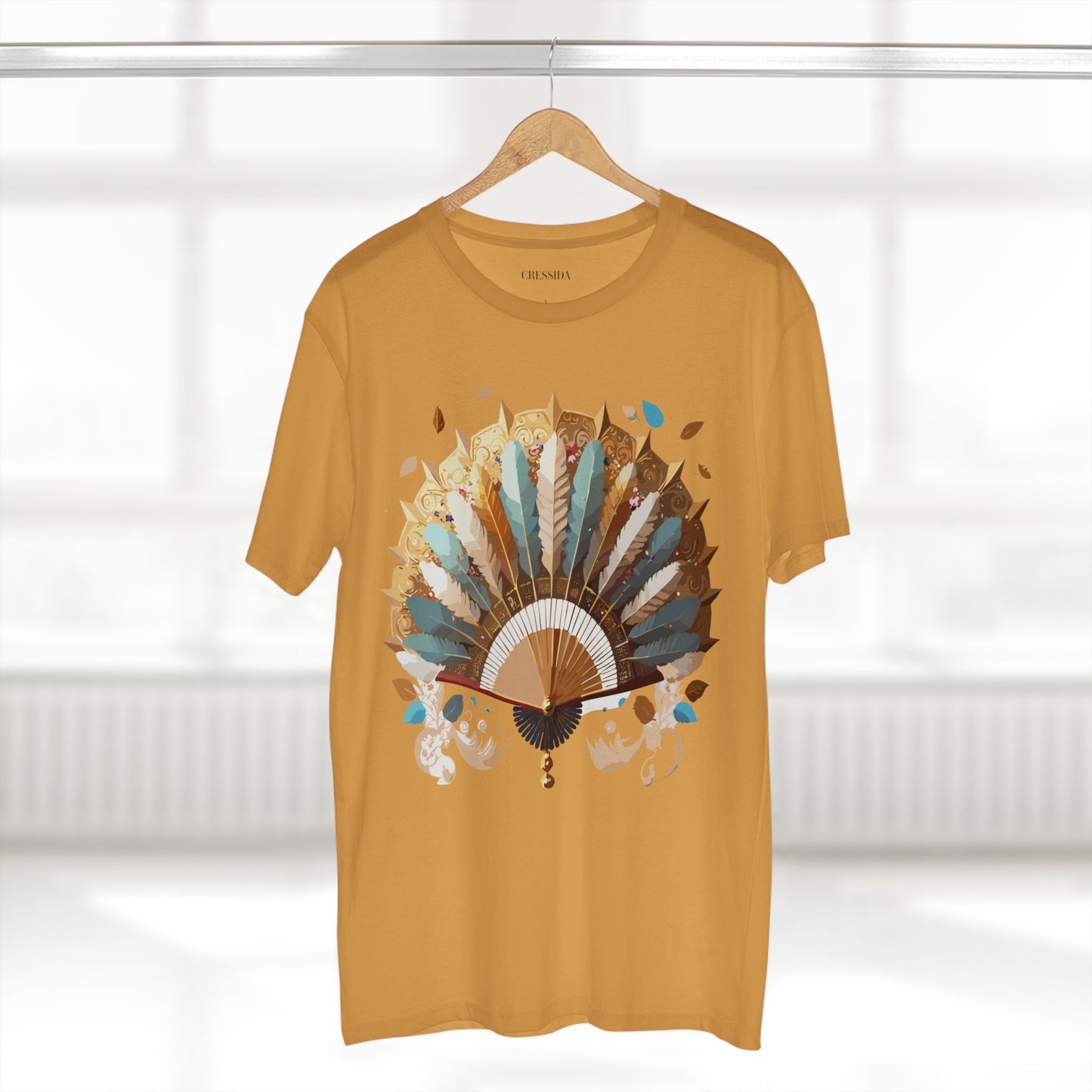 Fan shirt, Shirt with Fan, Tee Shirt with Antique Fan