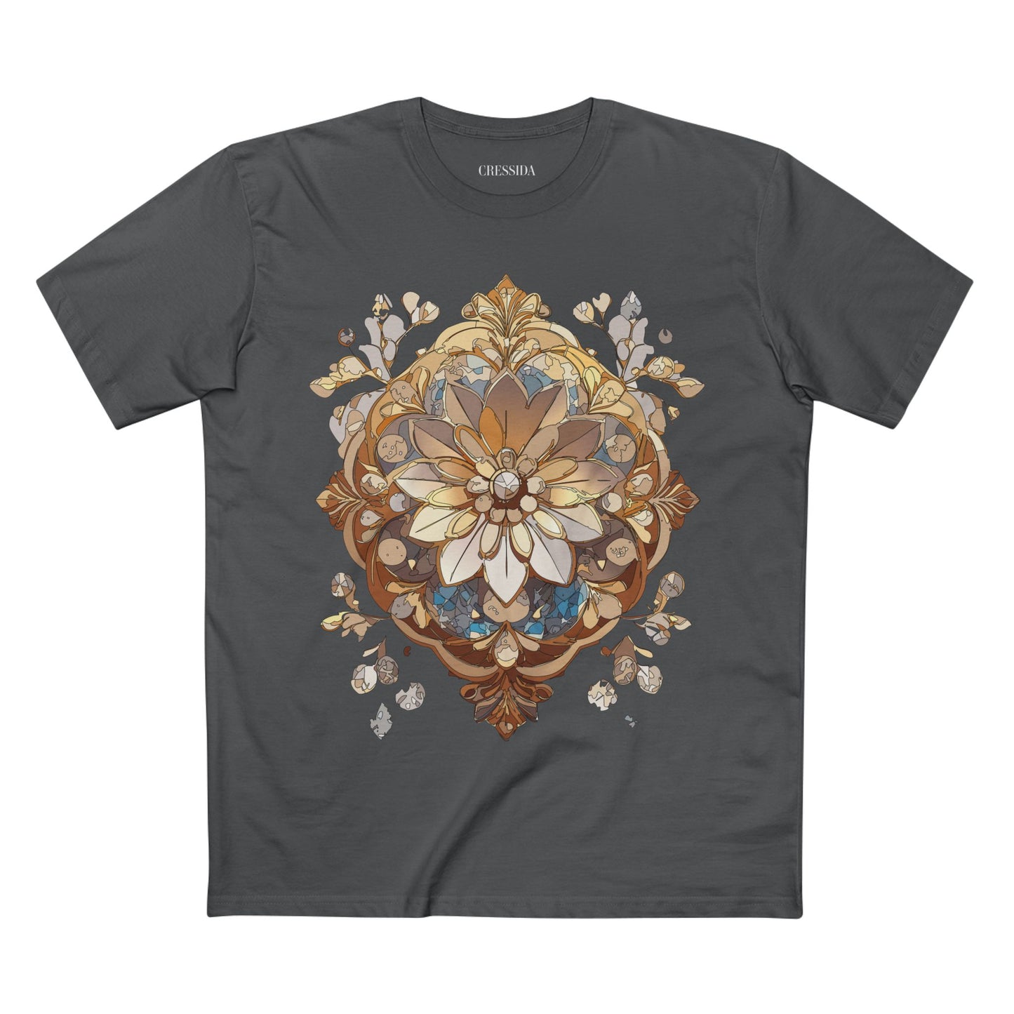 Floral Shirt, Shirt with Flower, Tee Shirt with Antique Flower