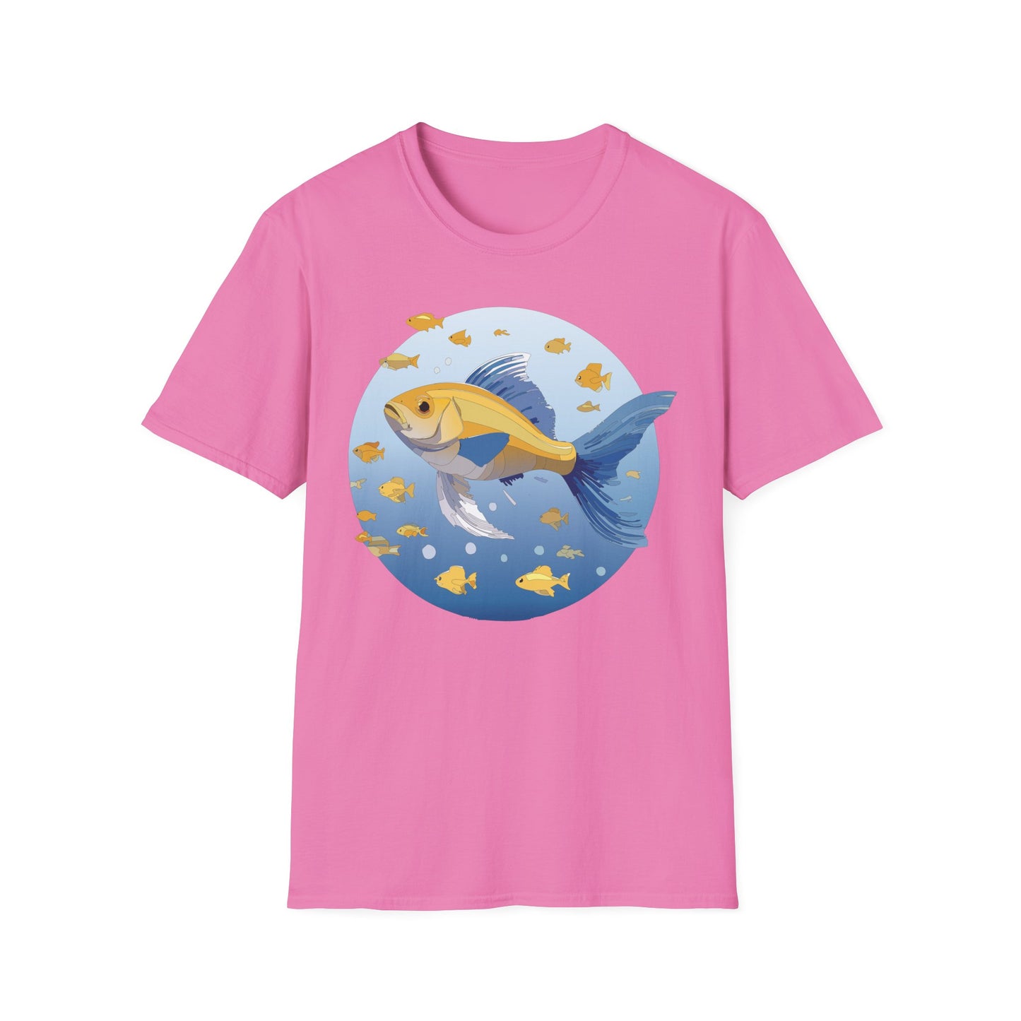 Fish Art Design Shirt, T Shirt with Fish, Graphic Shirt, Tee Shirt with Graphic Design, Shirt with Fish Graphic Art