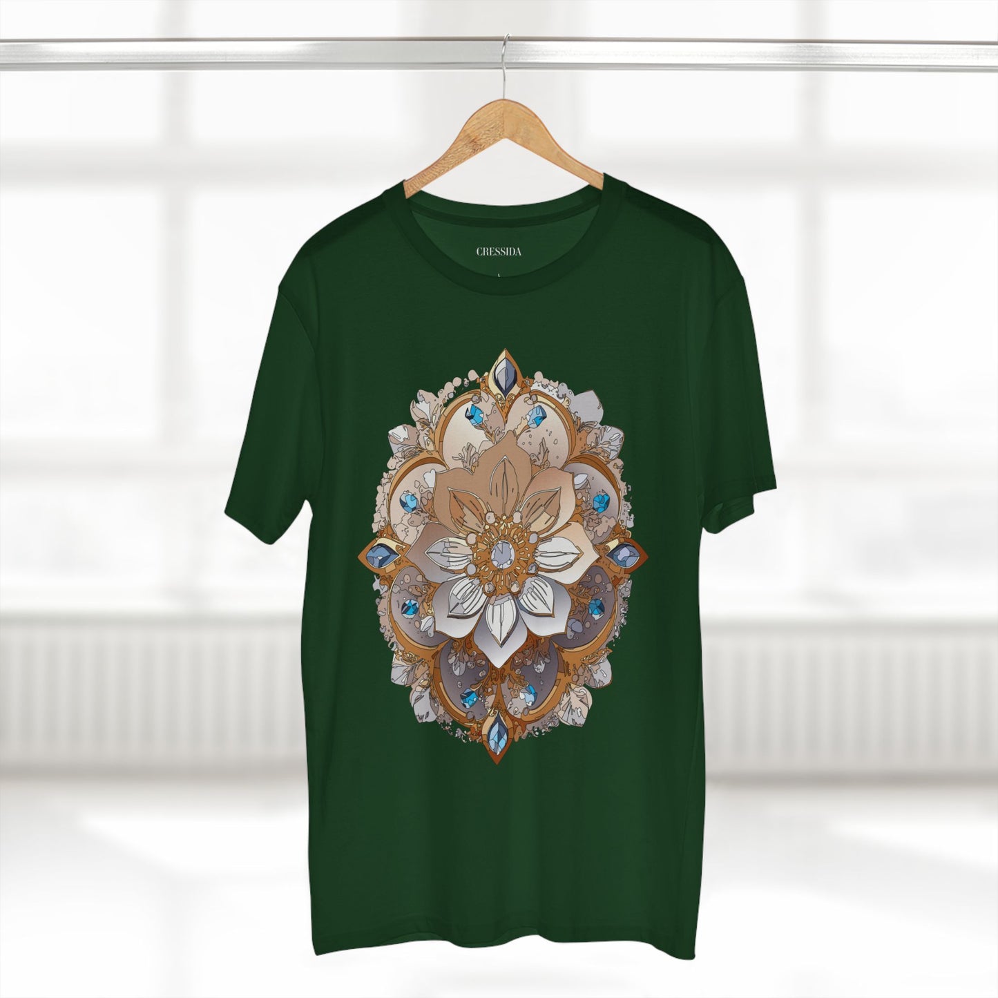 Floral Shirt, Shirt with Flower, Tee Shirt with Antique Flower