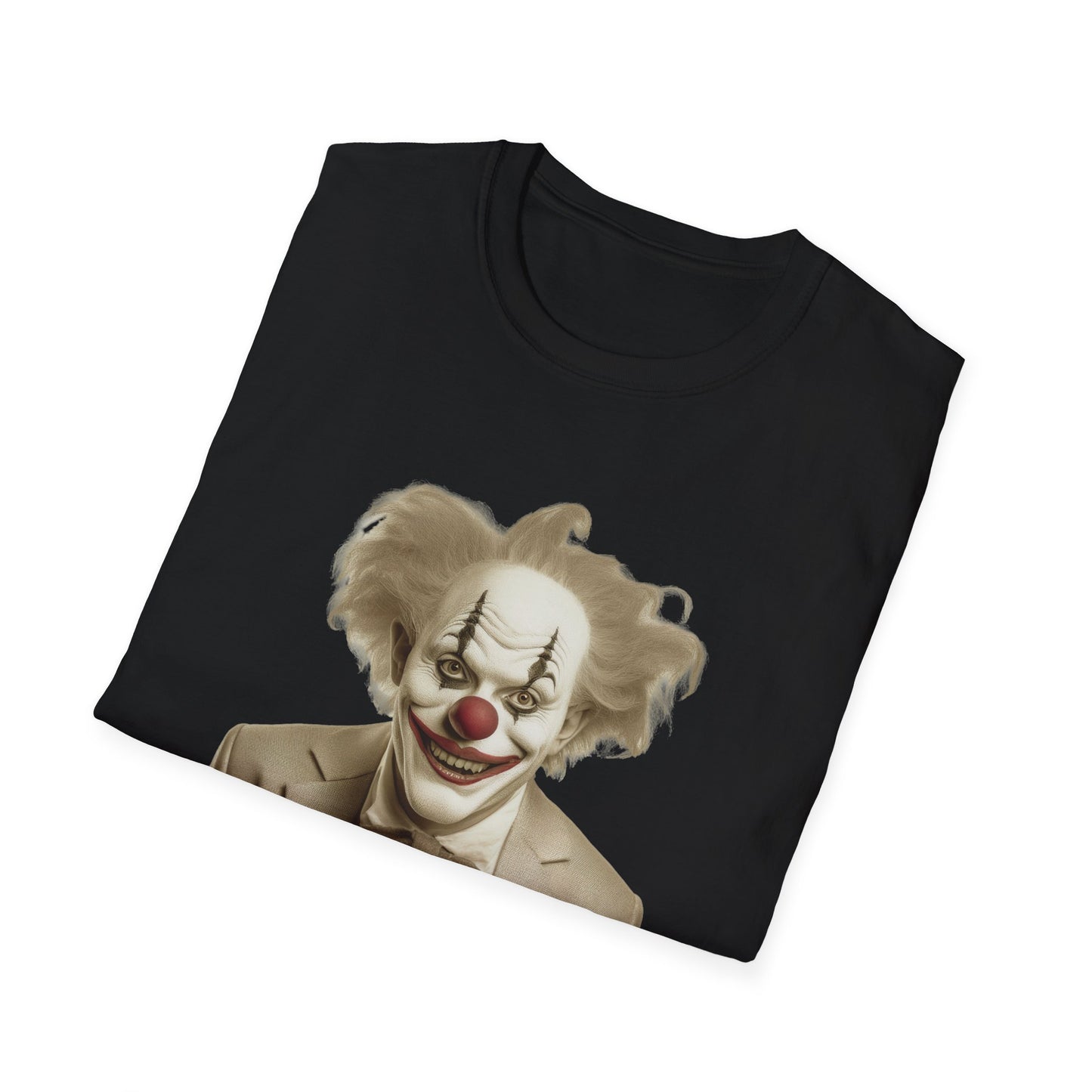 Clown Shirt, T Shirt with Clown, Funny Man Shirt, Tee Shirt with Funny Man, Circus Shirt, Shirt with Circus, Scary Man Shirt, Shirt with Scary Man