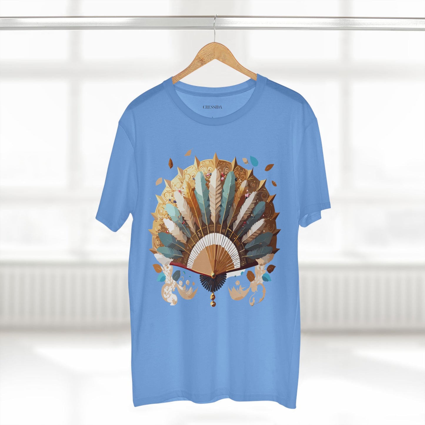 Fan shirt, Shirt with Fan, Tee Shirt with Antique Fan
