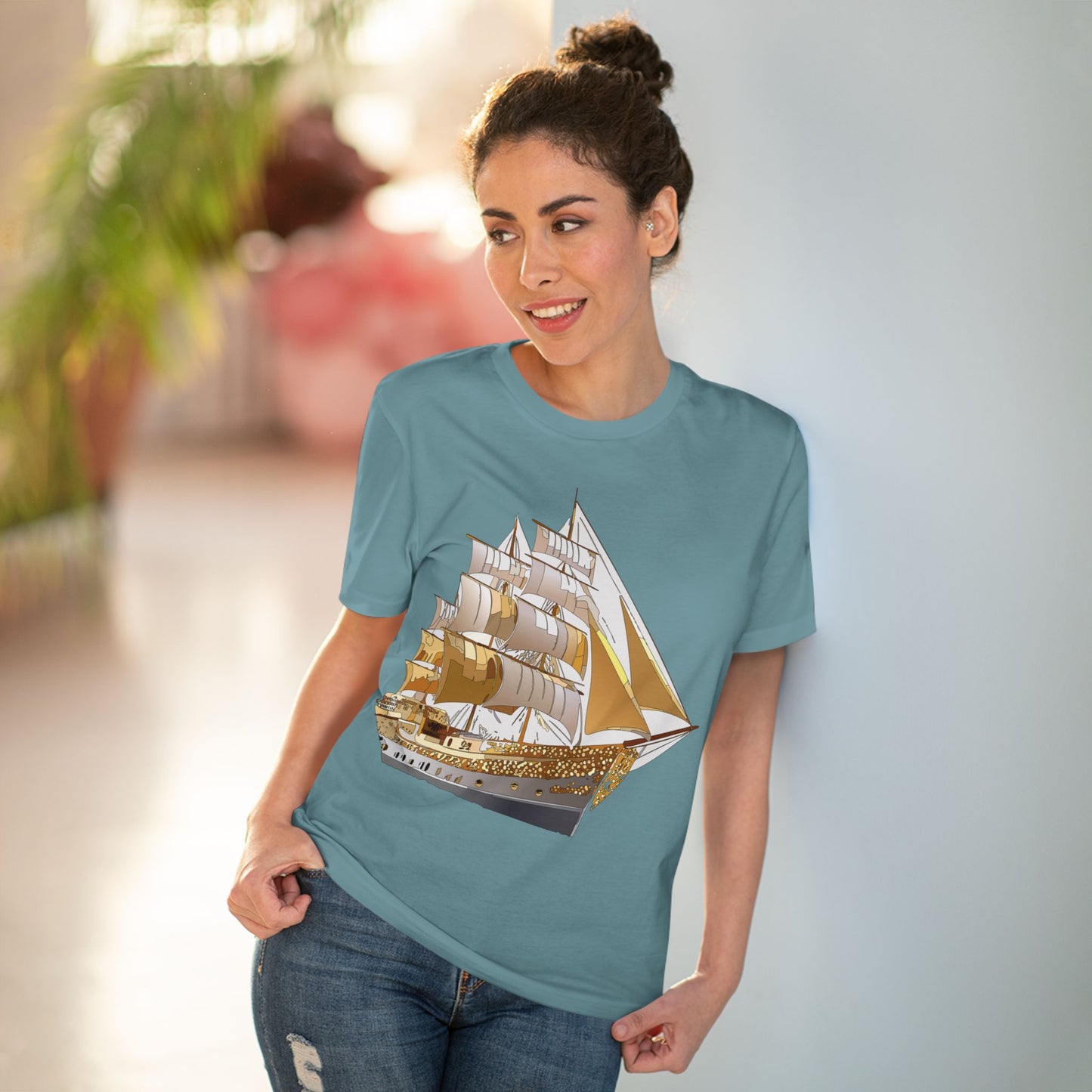 Organic T-shirt with Ship