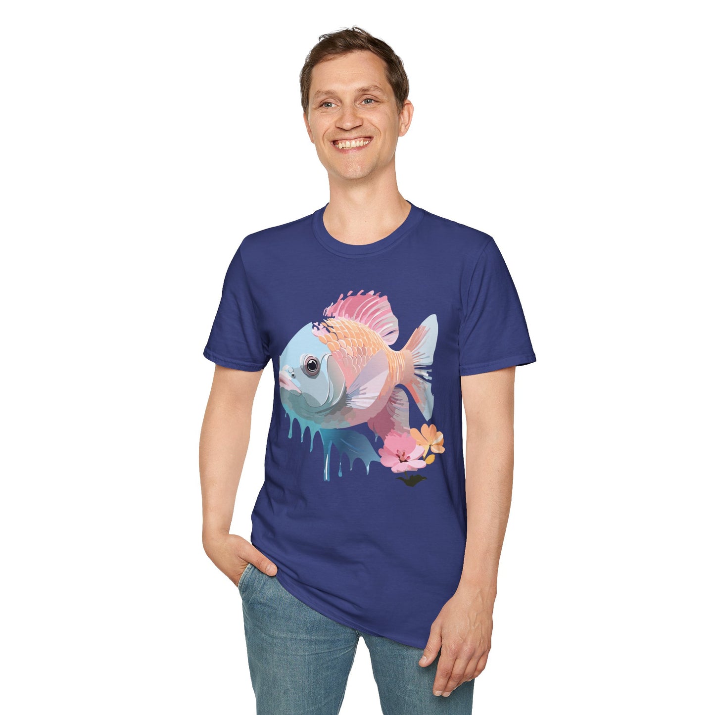 Copy of Fish Art Design Shirt, T Shirt with Fish, Graphic Shirt, Tee Shirt with Graphic Design, Shirt with Fish Graphic Art