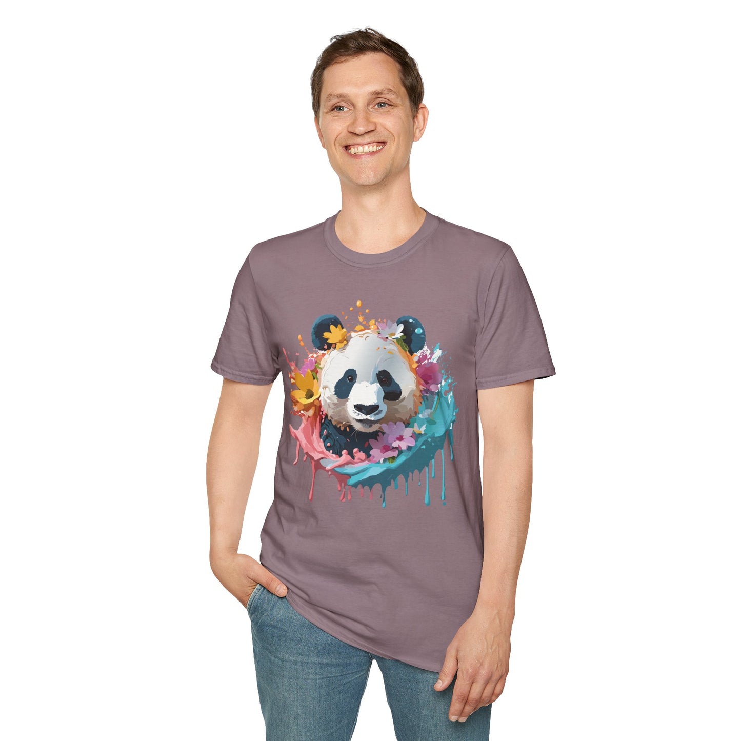 Panda Shirt, T Shirt with Panda, Animal Shirt, Tee Shirt with Animals