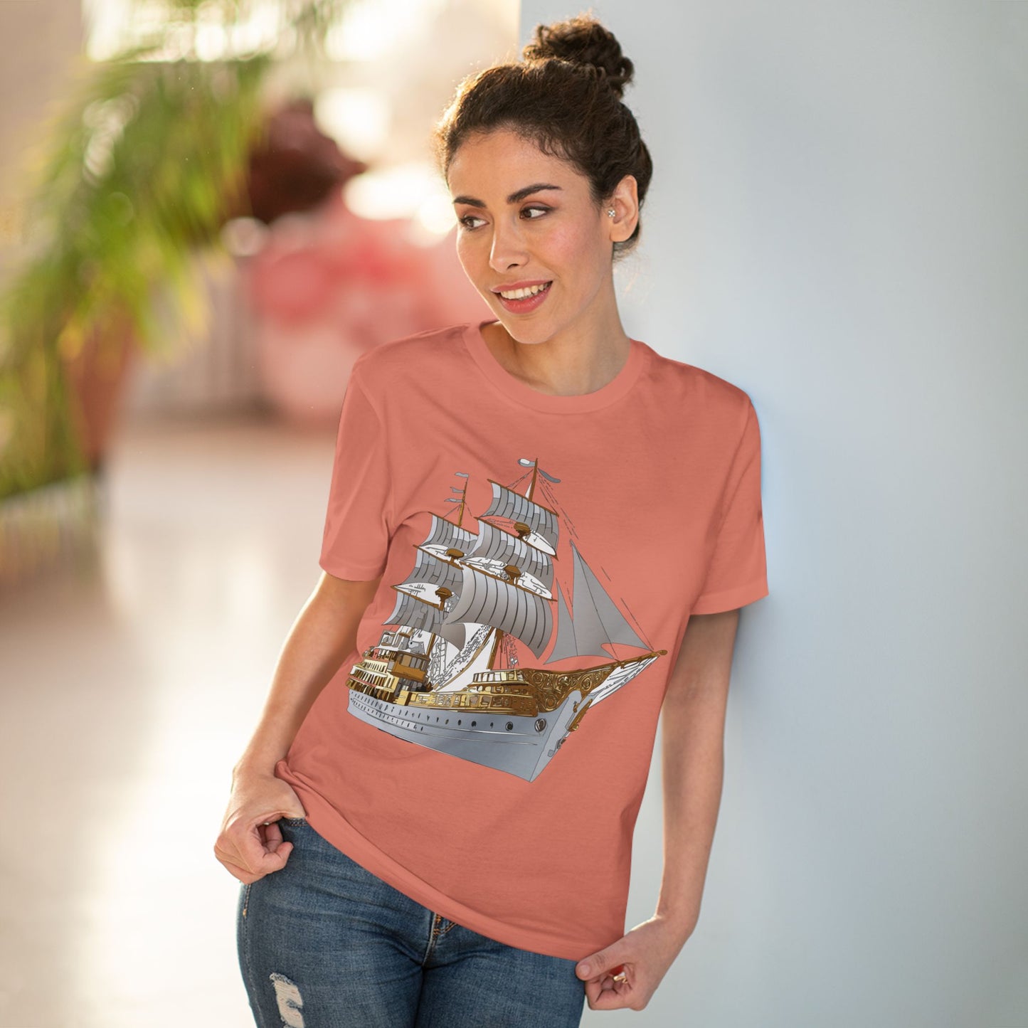 Organic T-shirt with Ship